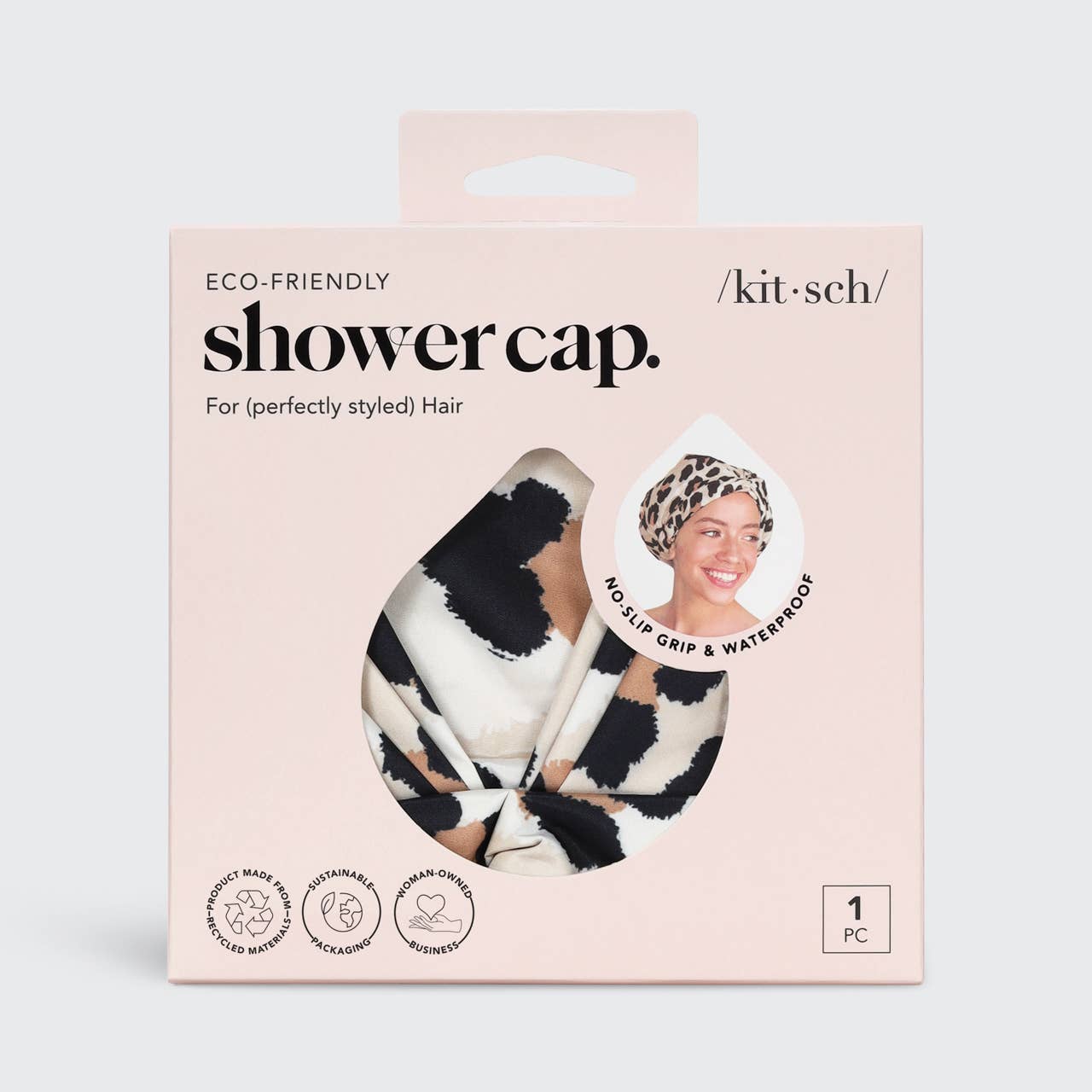 KITSCH - Luxury Shower Cap - Leopard
