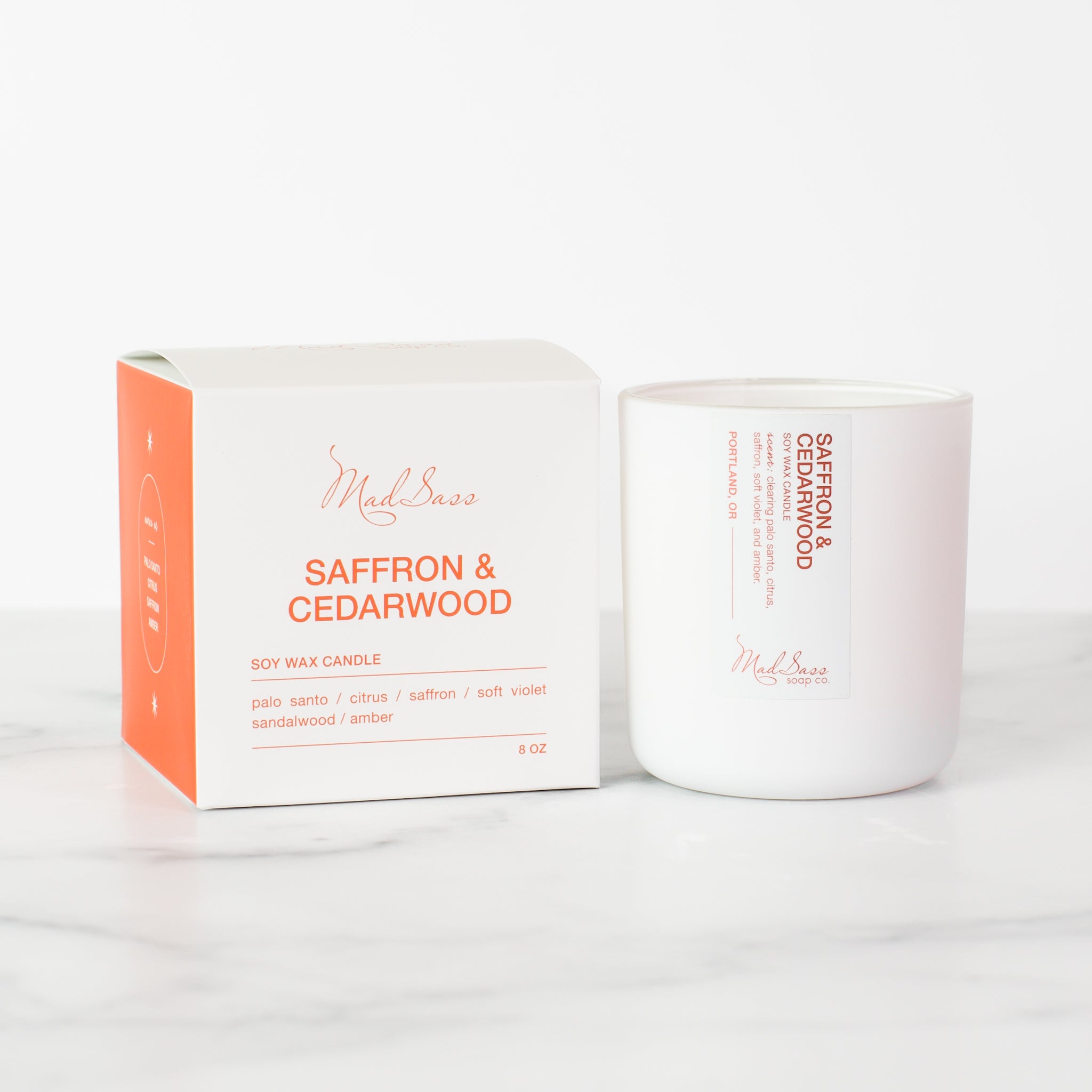 Saffron & Cedarwood - Candle