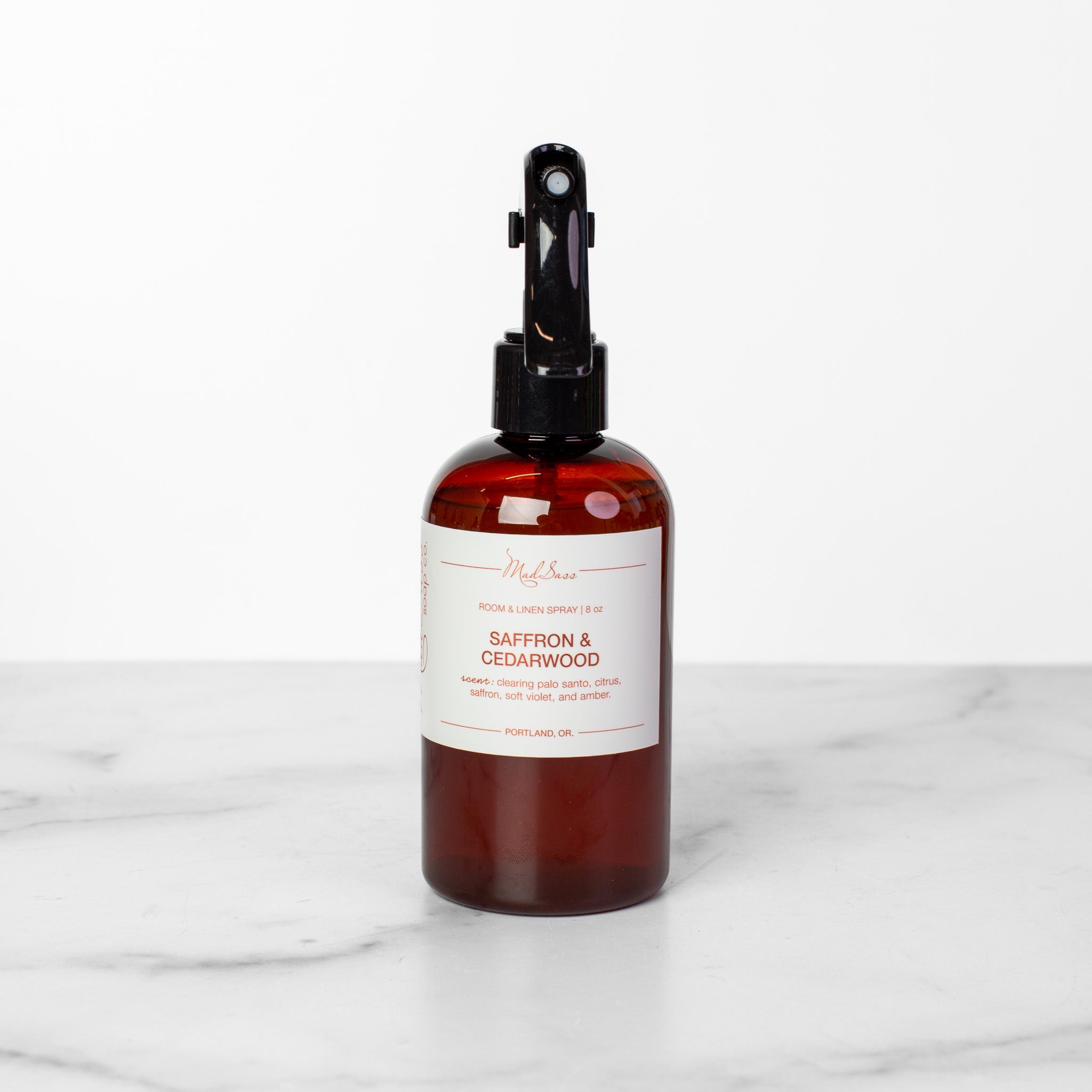 Saffron & Cedarwood - Room & Linen Spray (Odor Neutralizing)