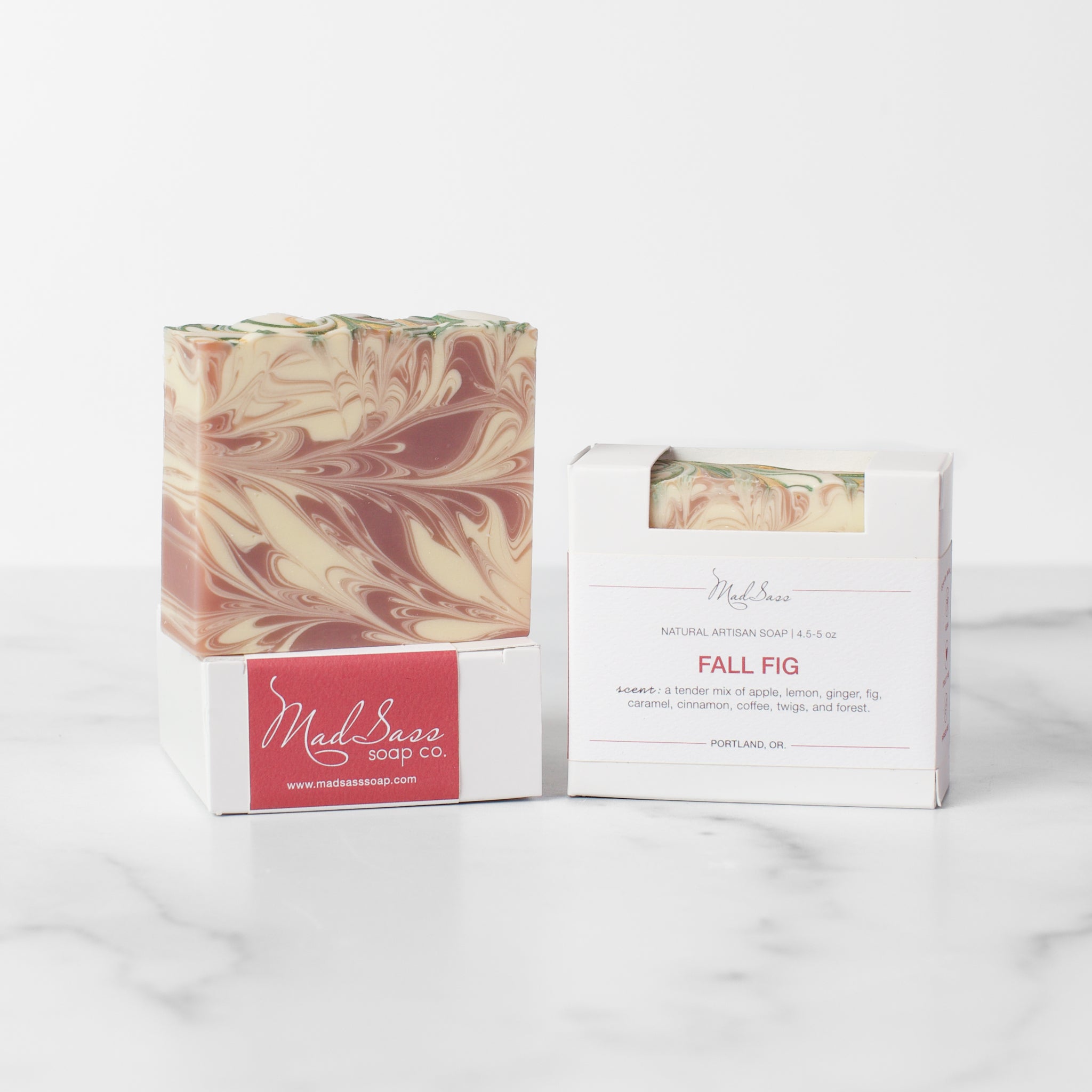 Fall Fig - Artisan Soap, a luxurious artisan handcrafted soap made with natural ingredients, featuring scents of apple, lemon, ginger, and caramel for a soothing experience.
