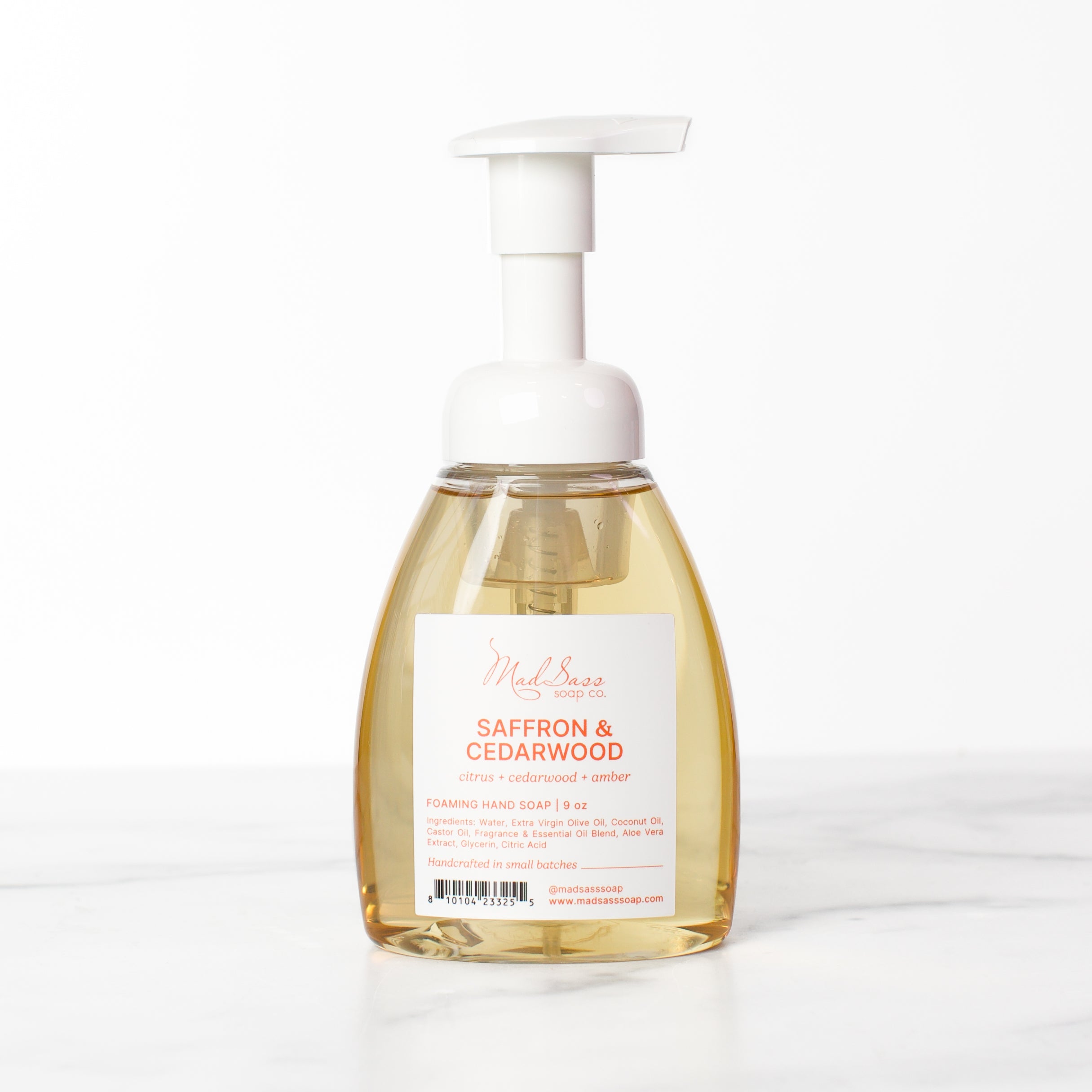 Saffron & Cedarwood - Foaming Hand Soap