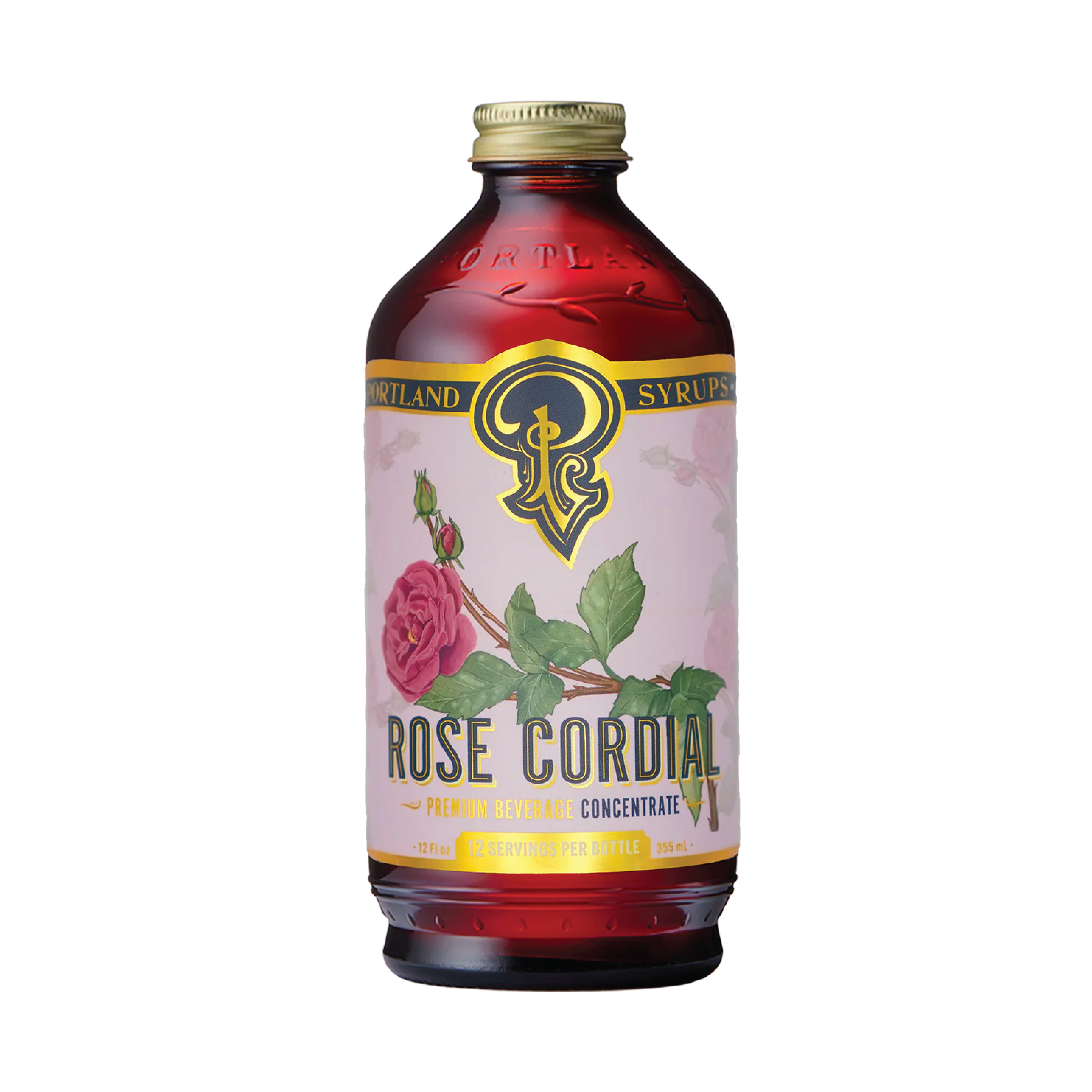 Portland Syrups - Rose Cordial Syrup (12oz)