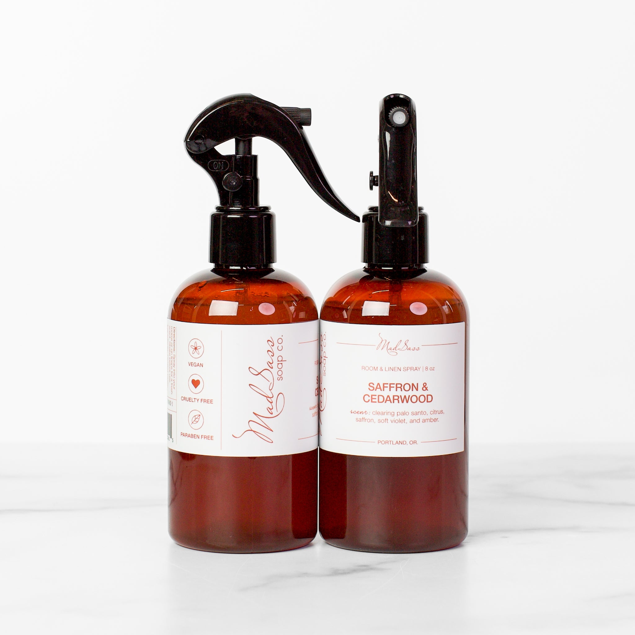 Saffron & Cedarwood - Room & Linen Spray (Odor Neutralizing) – Mad