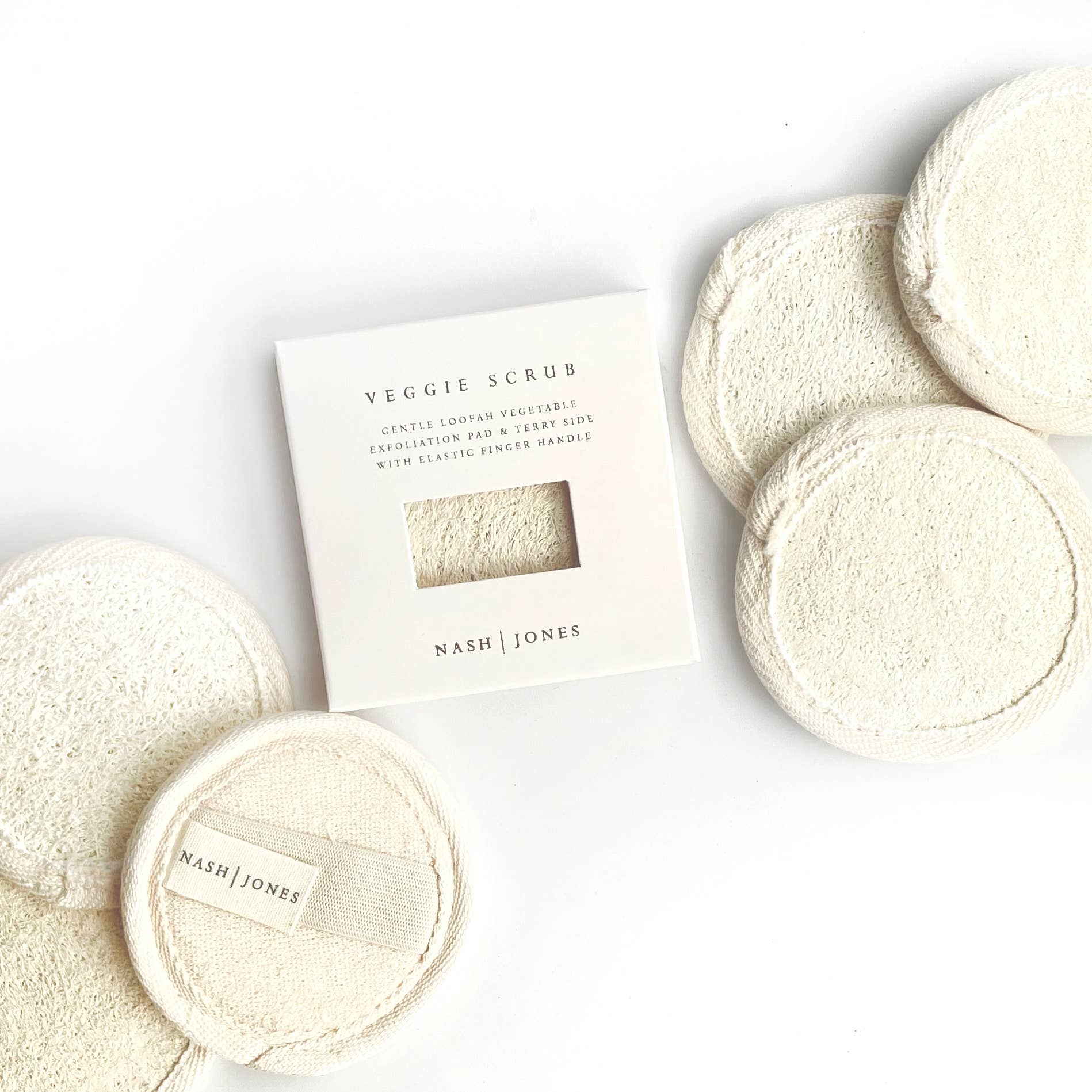 Nash and Jones - Vegetable Loofah Sponges: Face Loofah 2 Pack
