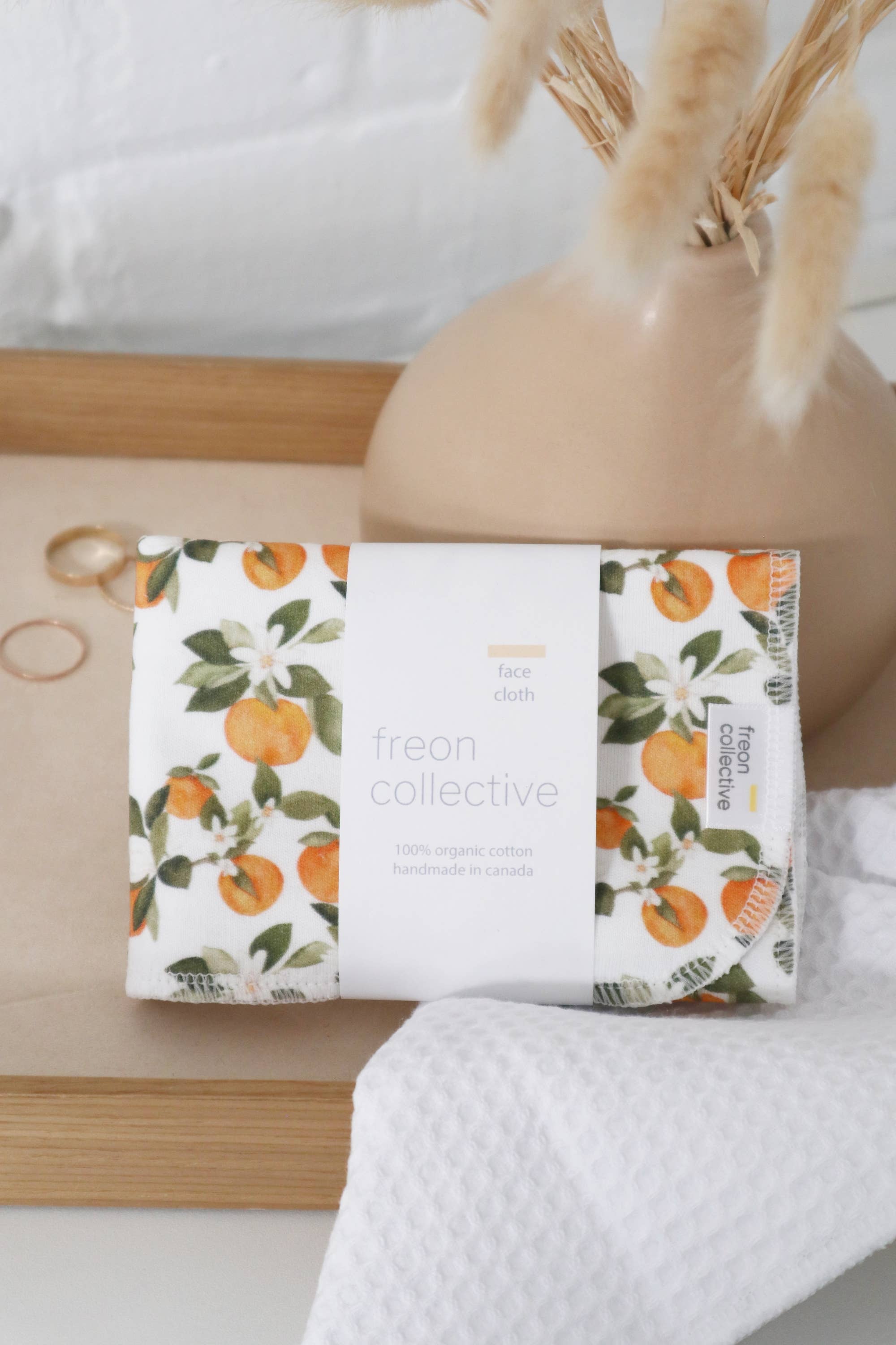 Freon Collective - Organic Cotton Face Cloth - Clementine