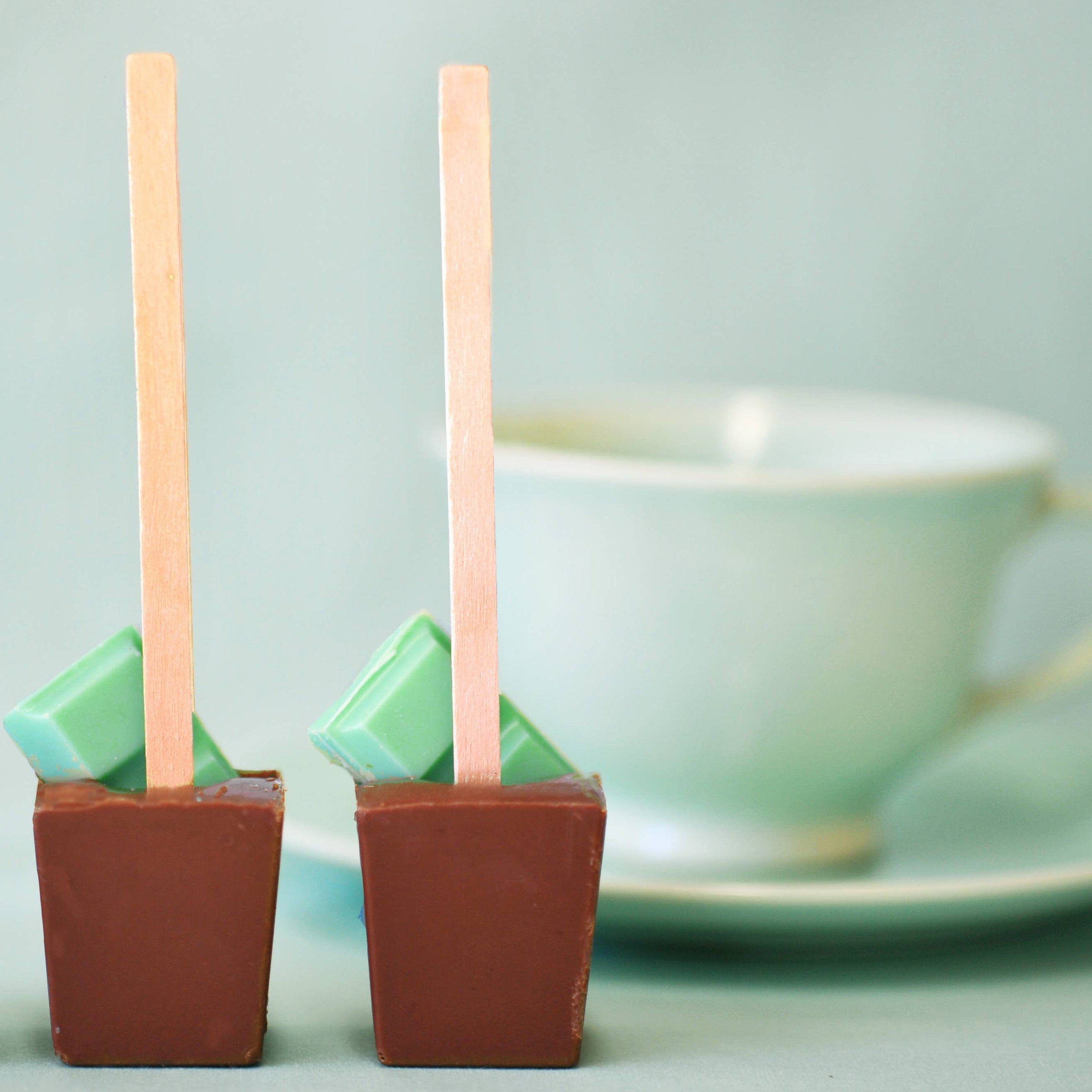 Ticket Chocolate - Vanilla Mint - Hot Chocolate on a Stick - Single