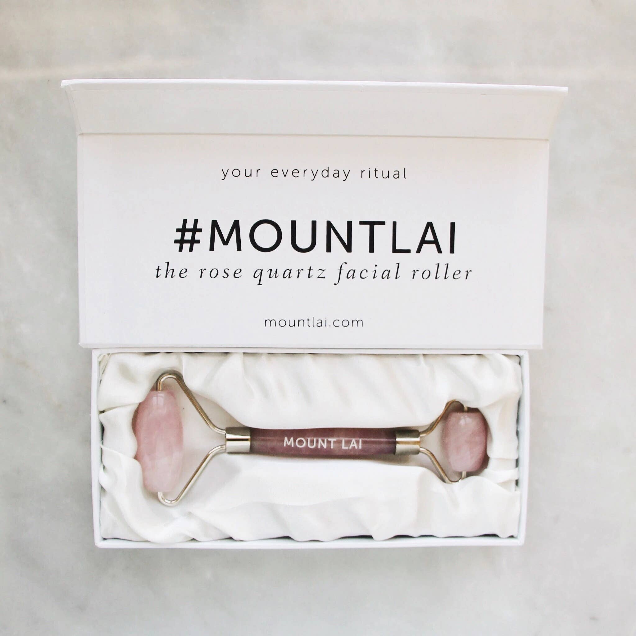 Mount Lai - The De-Puffing Rose Quartz Facial Roller