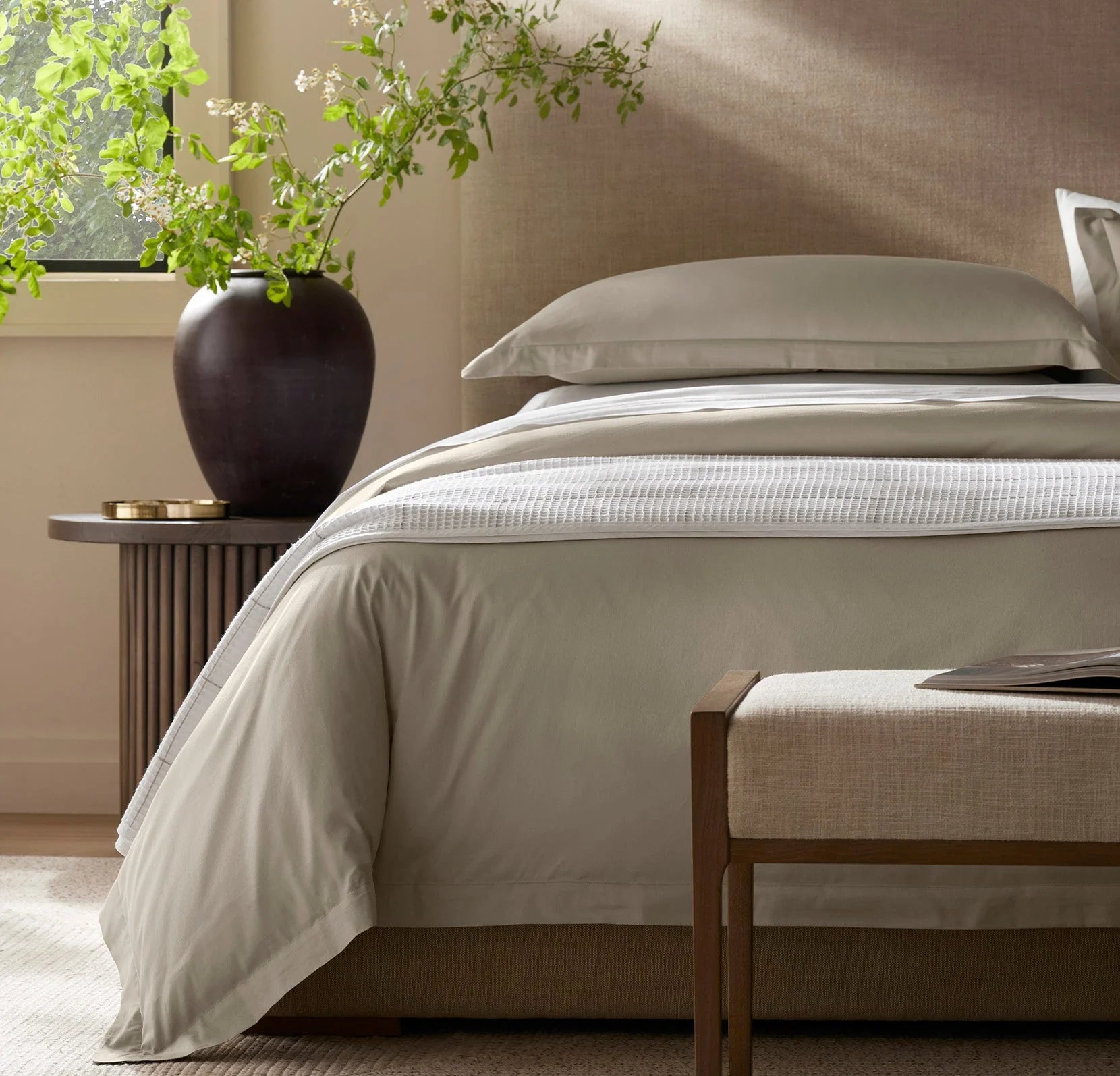 Boll & Branch - Signature Hemmed Duvet Set - Oak (Pre-Order)