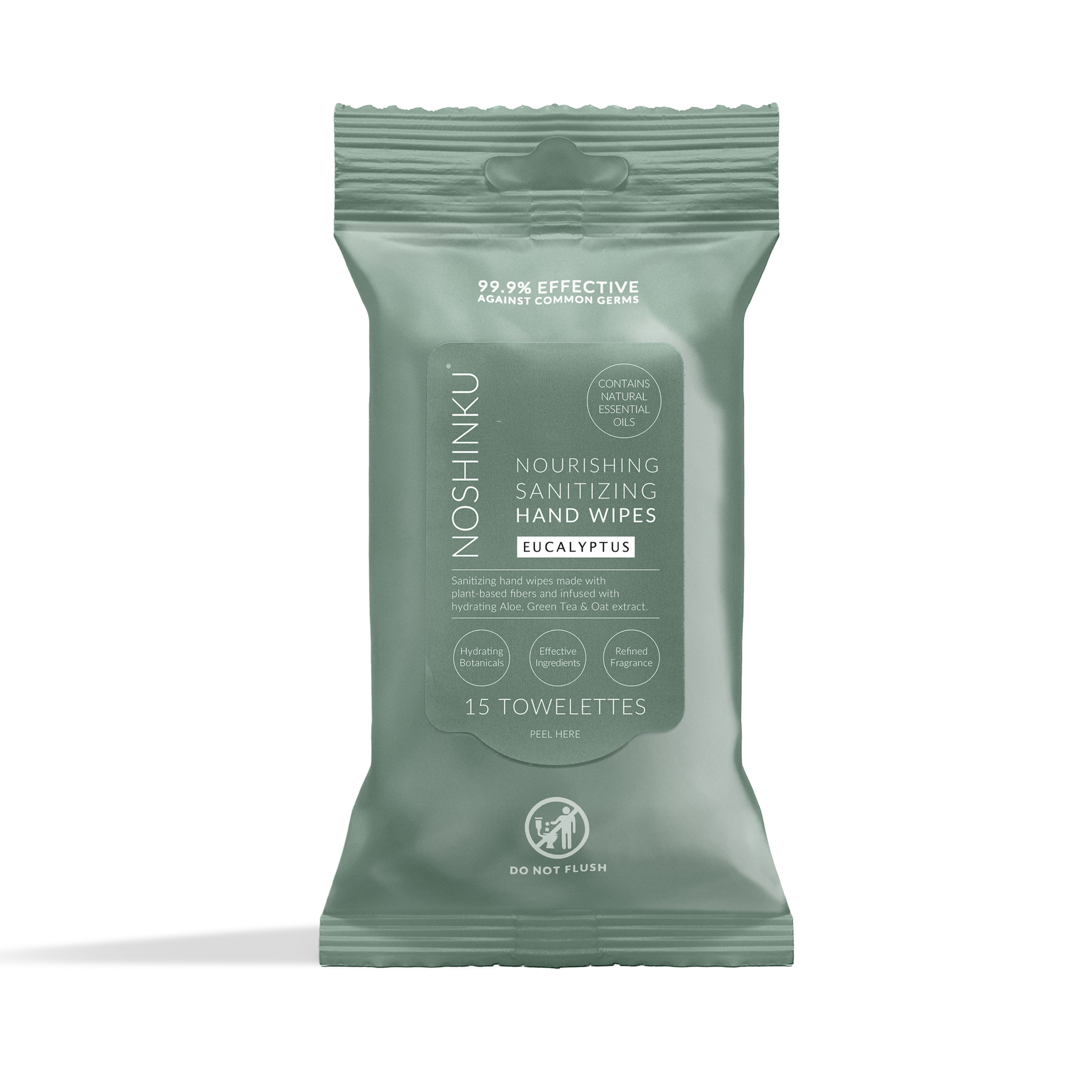 Noshinku - Eucalyptus Nourishing & Sanitizing Travel Wipes