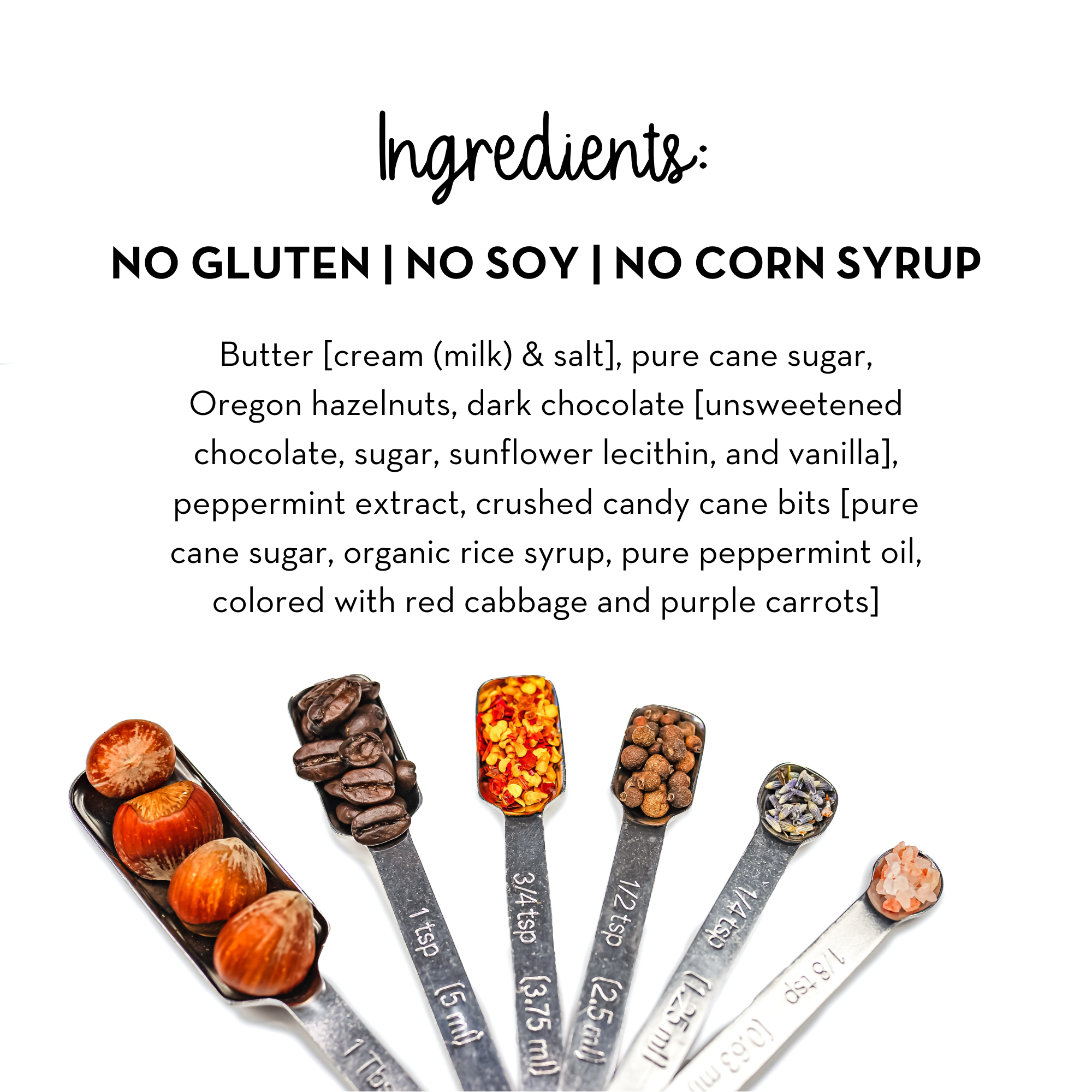 Holm Made Toffee Co. - Candy Cane - Oregon Hazelnut Toffee