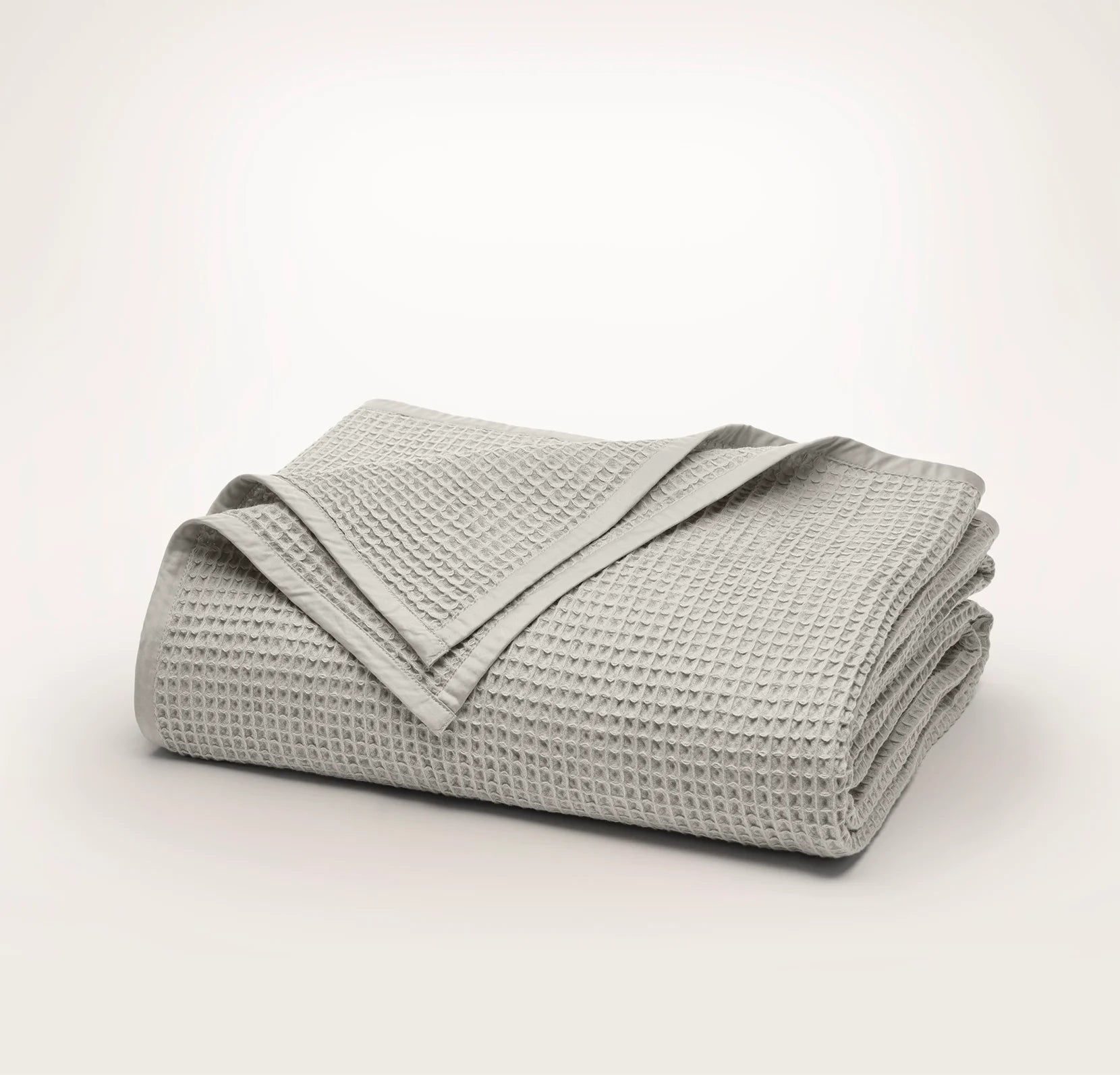 Boll & Branch - Waffle Bed Blanket - Pewter (Pre-Order)