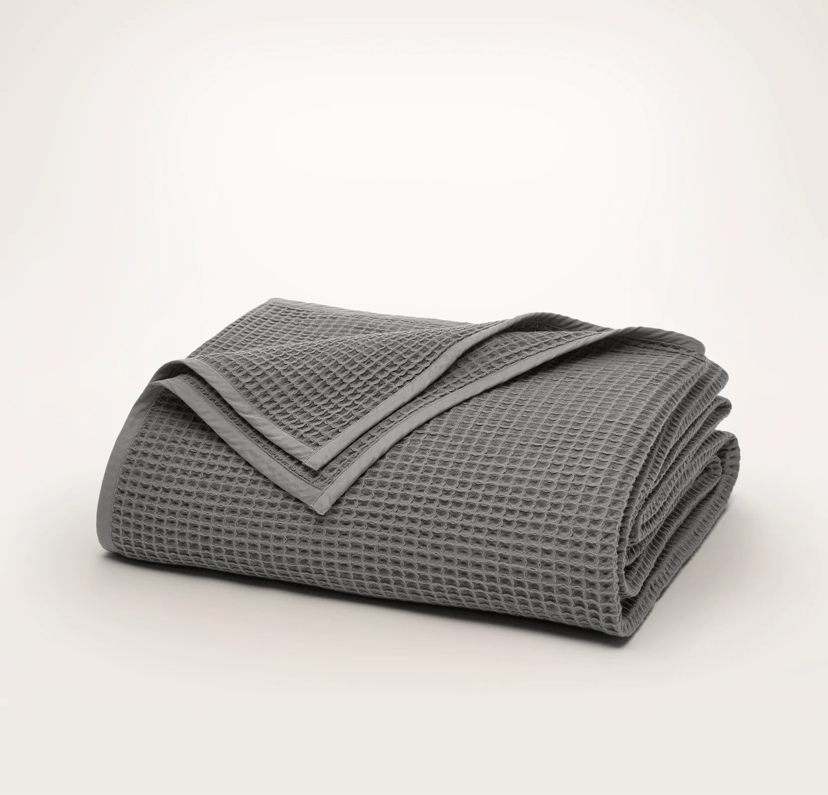 Boll & Branch - Waffle Bed Blanket - Stone (Pre-Order)