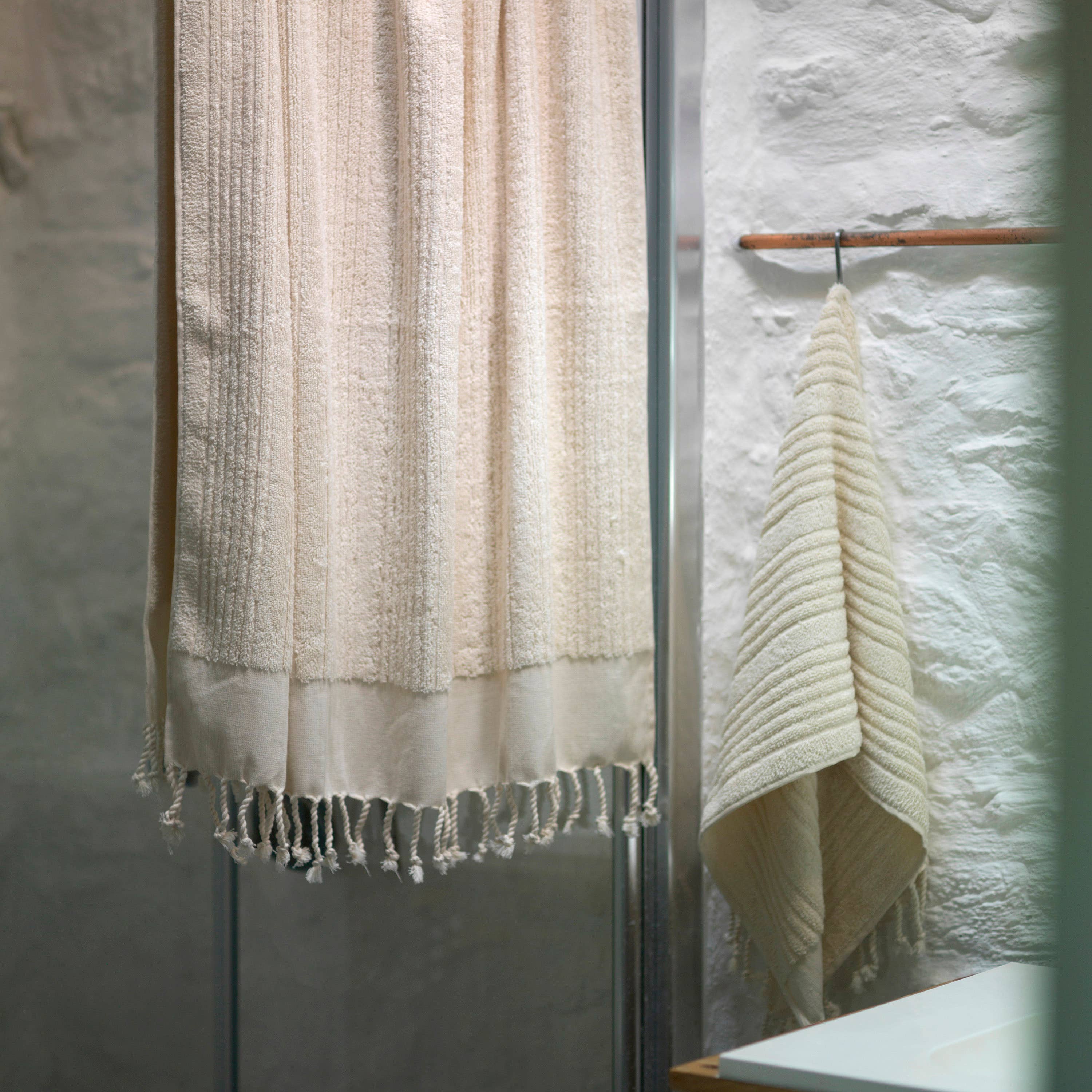 loom.ist - Ottoman Terry Bath Towel: White