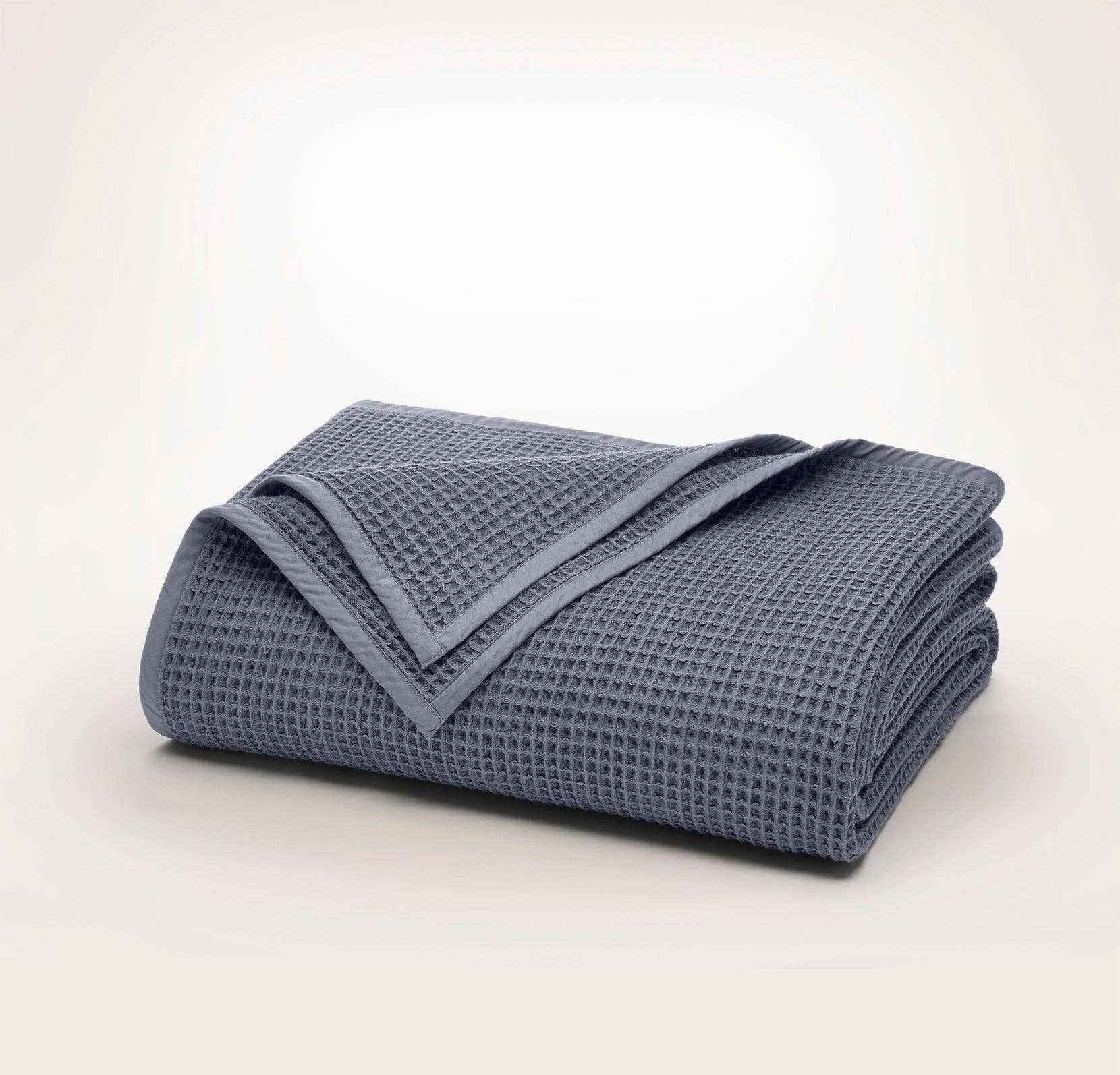 Boll & Branch - Waffle Bed Blanket - Mineral (Pre-Order)