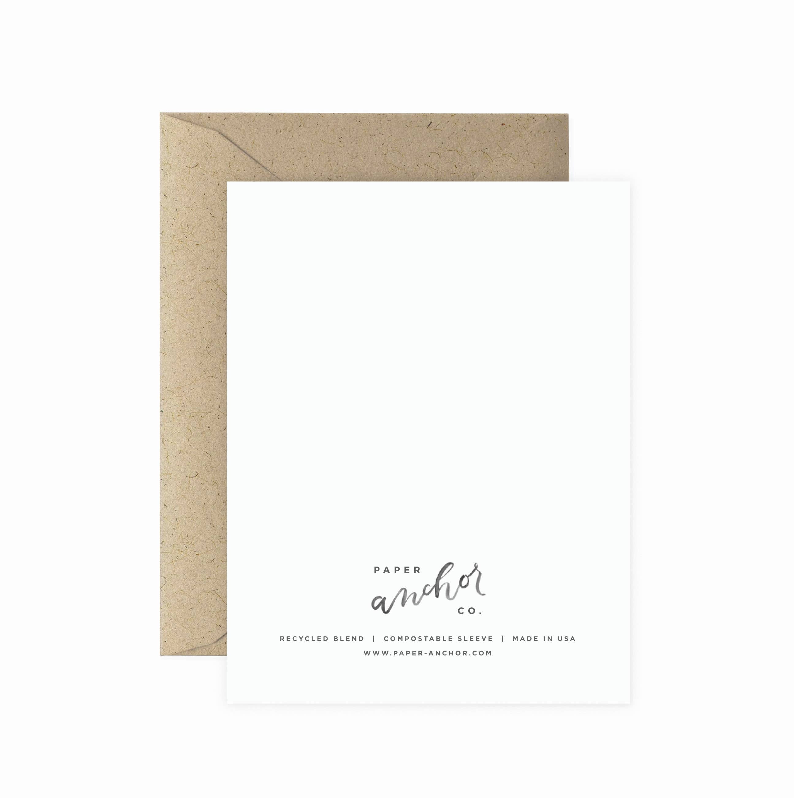 Paper Anchor Co. - Vines Thank You Greeting Card