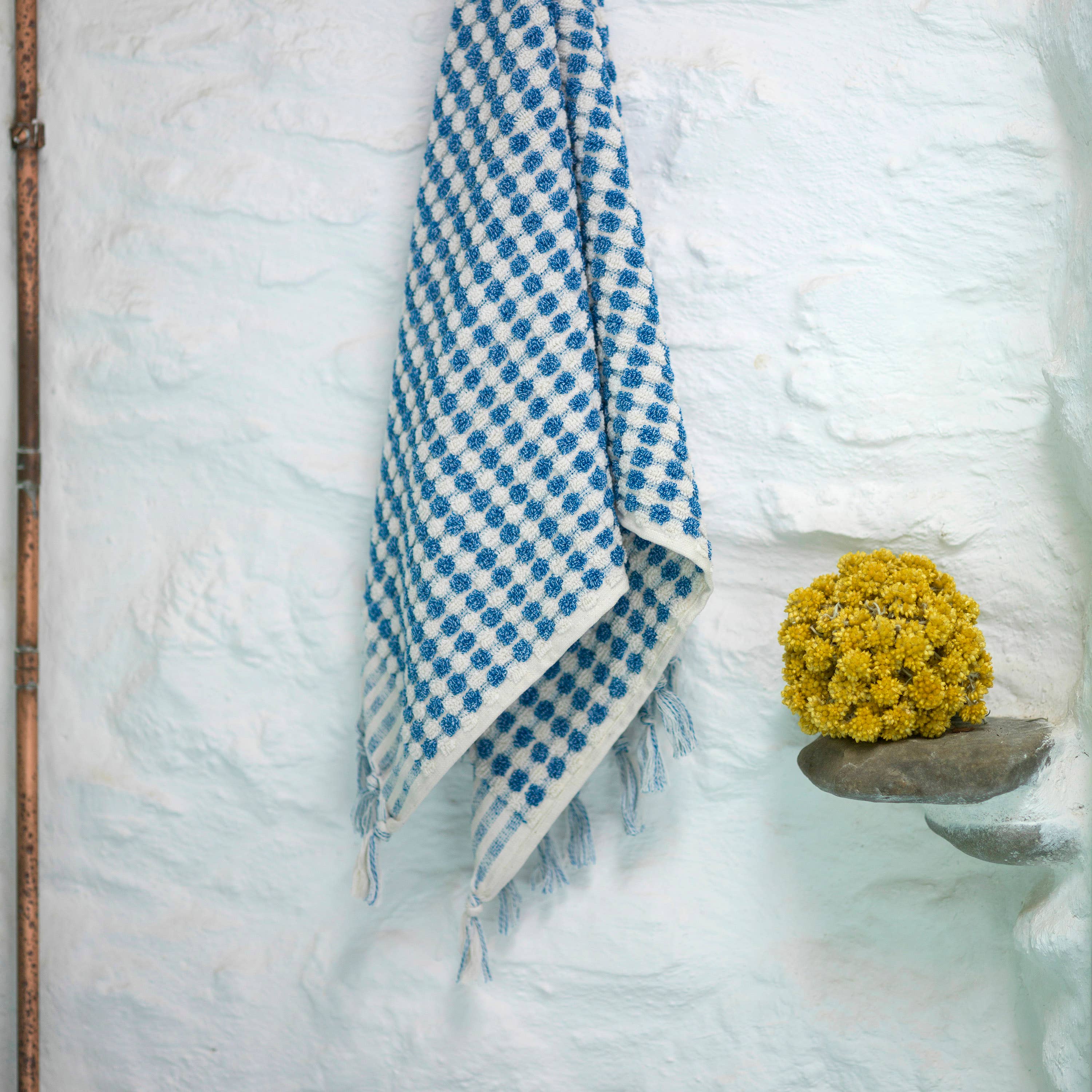 loom.ist - Dotted Terry Hand Towel: Marine