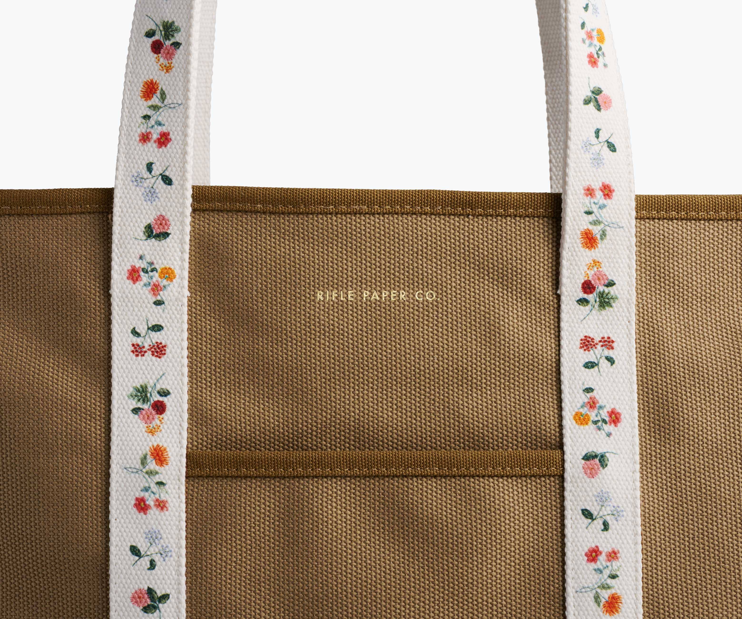 Rifle Paper Co. - Ditsy Dahlia Canvas Tote Bag