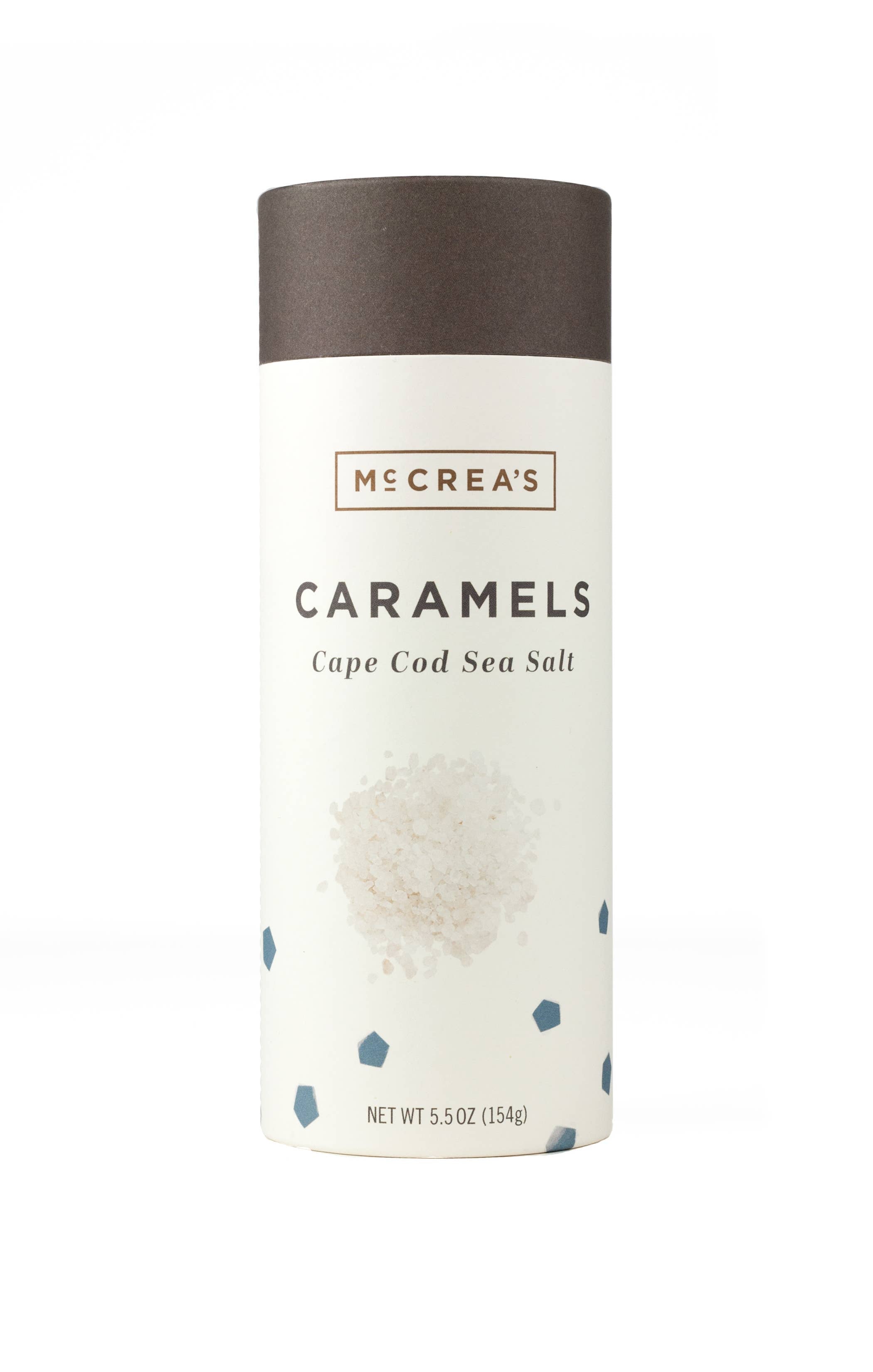 McCrea's Candies - Caramels Tall Tube - Cape Cod Sea Salt