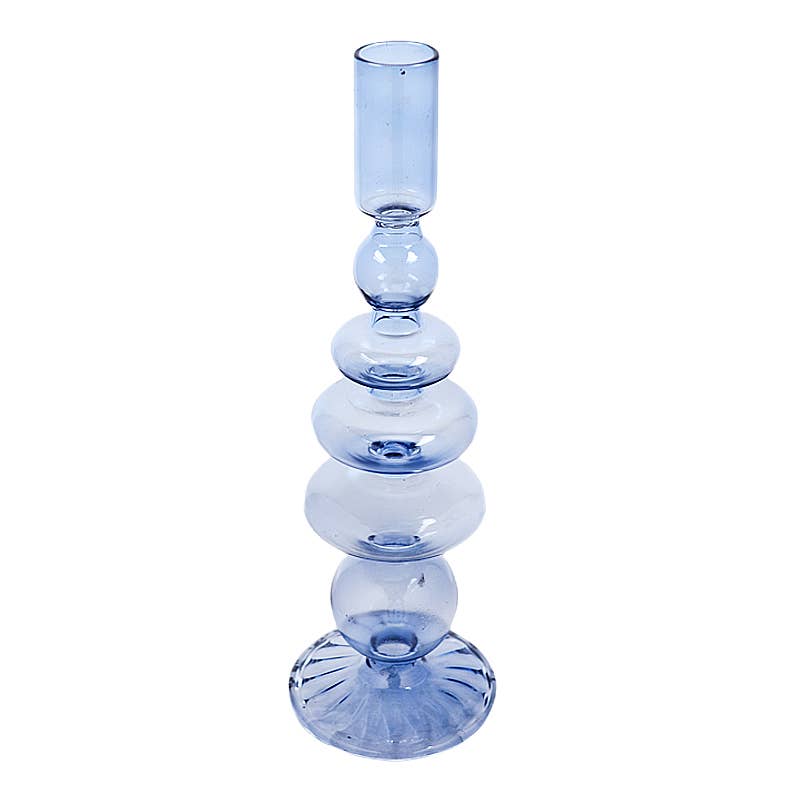 Rosha Living Inc - Wisteria Candleholder Blue