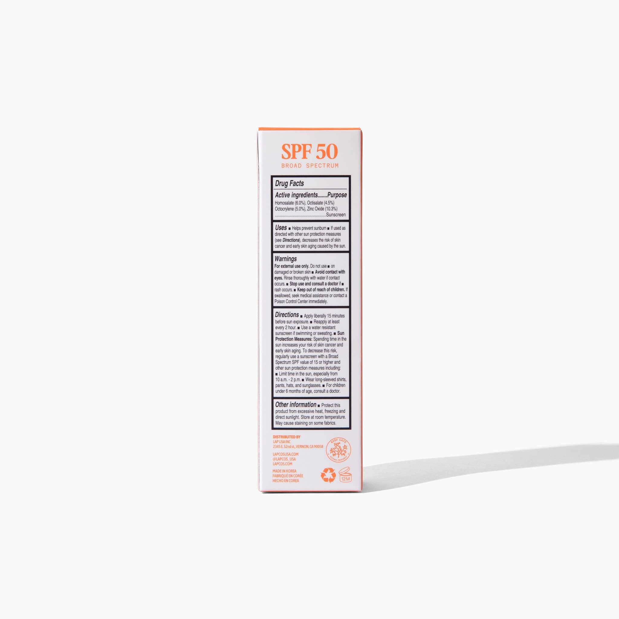 LAPCOS - Hybrid Daily Sunscreen SPF 50 + With Ginseng extract