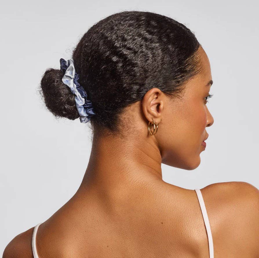 KITSCH - Ruched Satin Scrunchies 5pc Set - Garden Bouquet