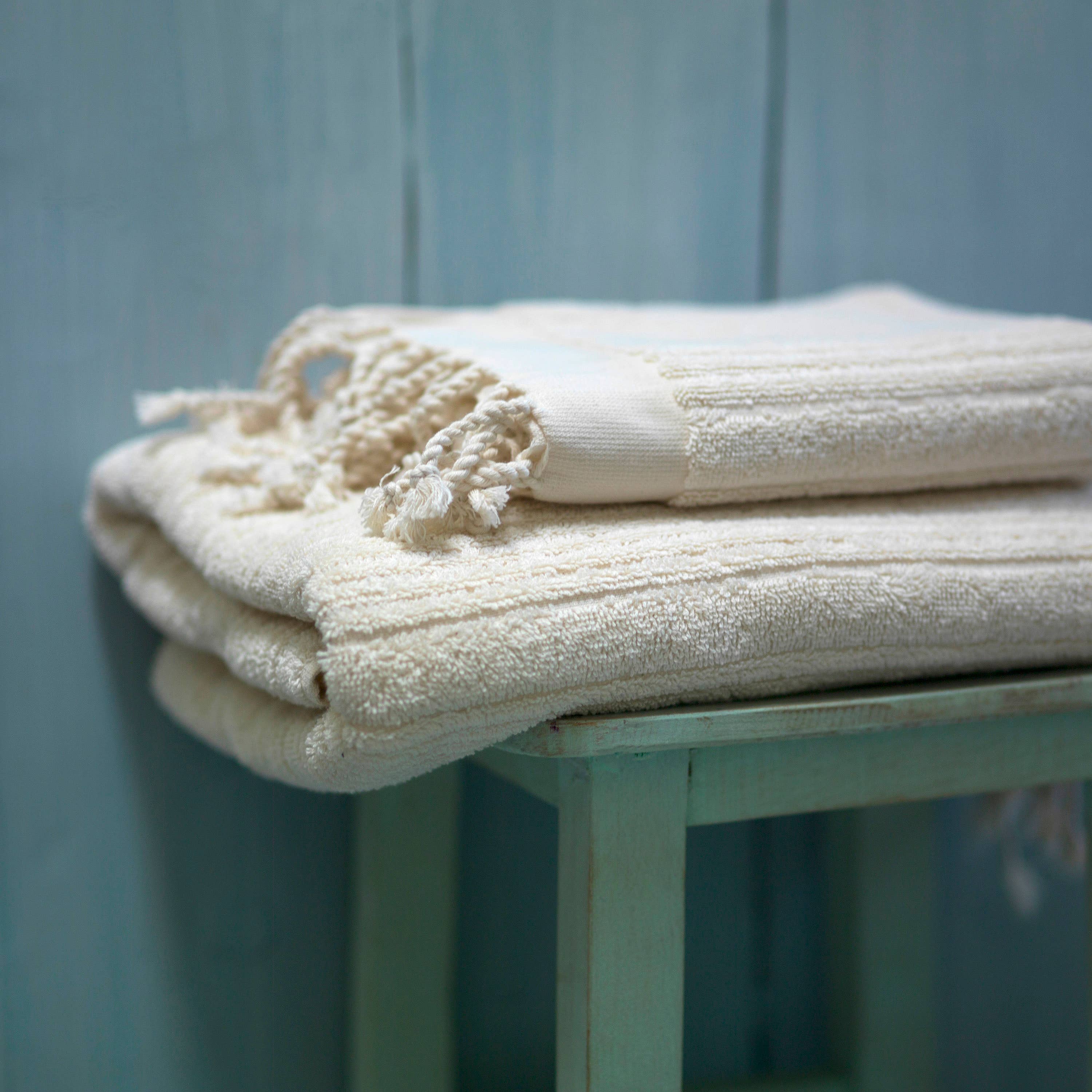 loom.ist - Ottoman Terry Hand Towel: White