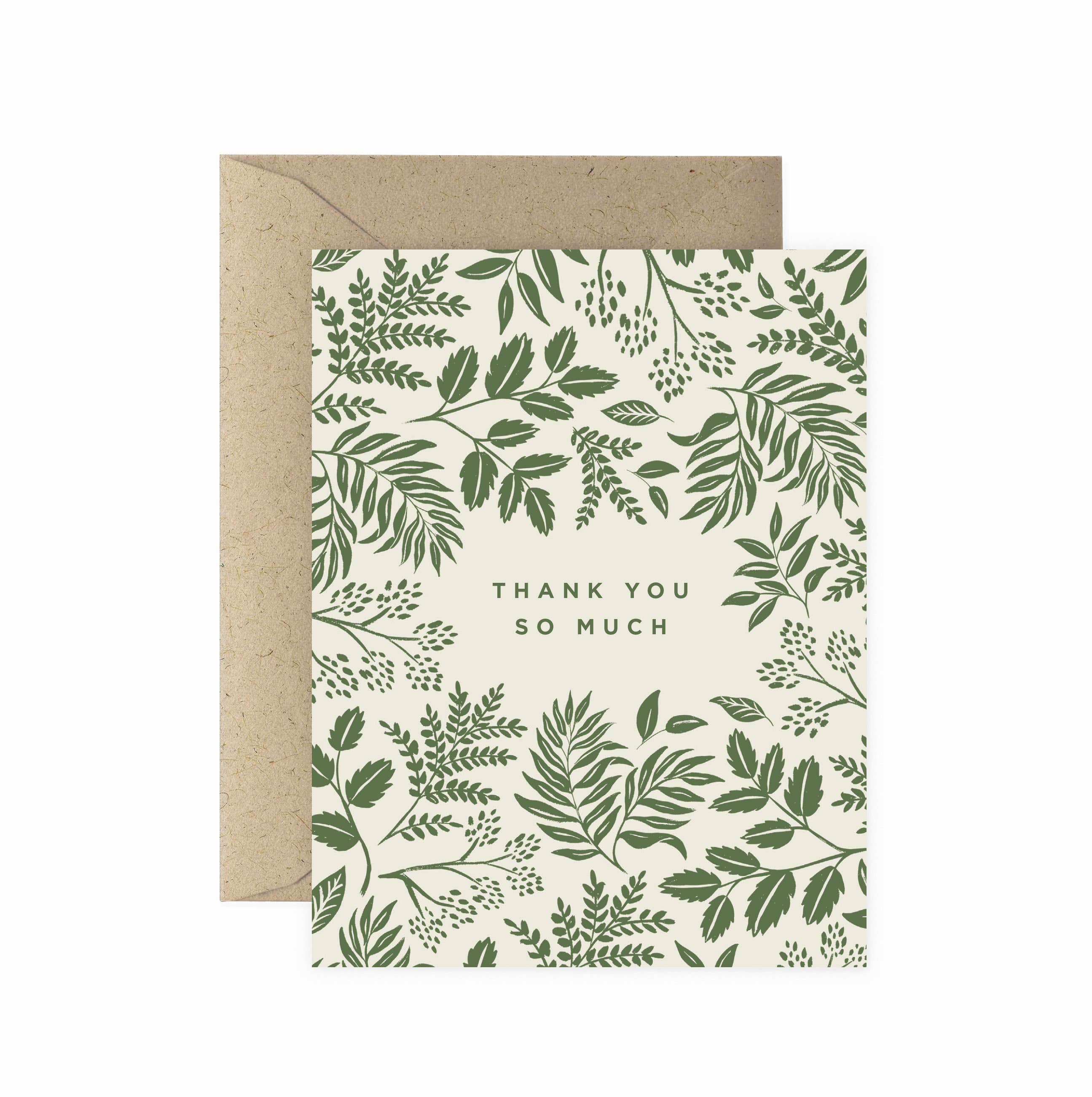 Paper Anchor Co. - Vines Thank You Greeting Card