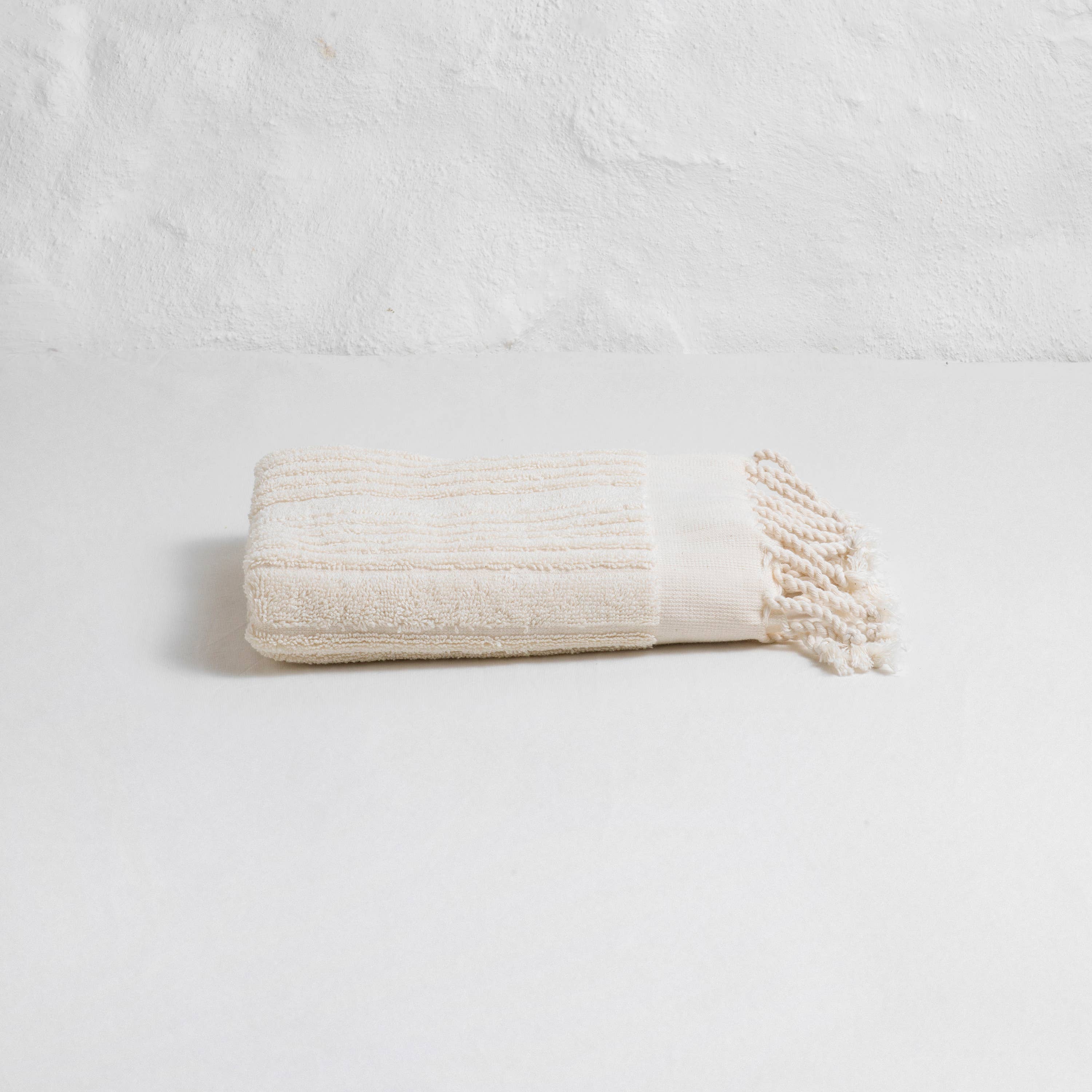 loom.ist - Ottoman Terry Hand Towel: White