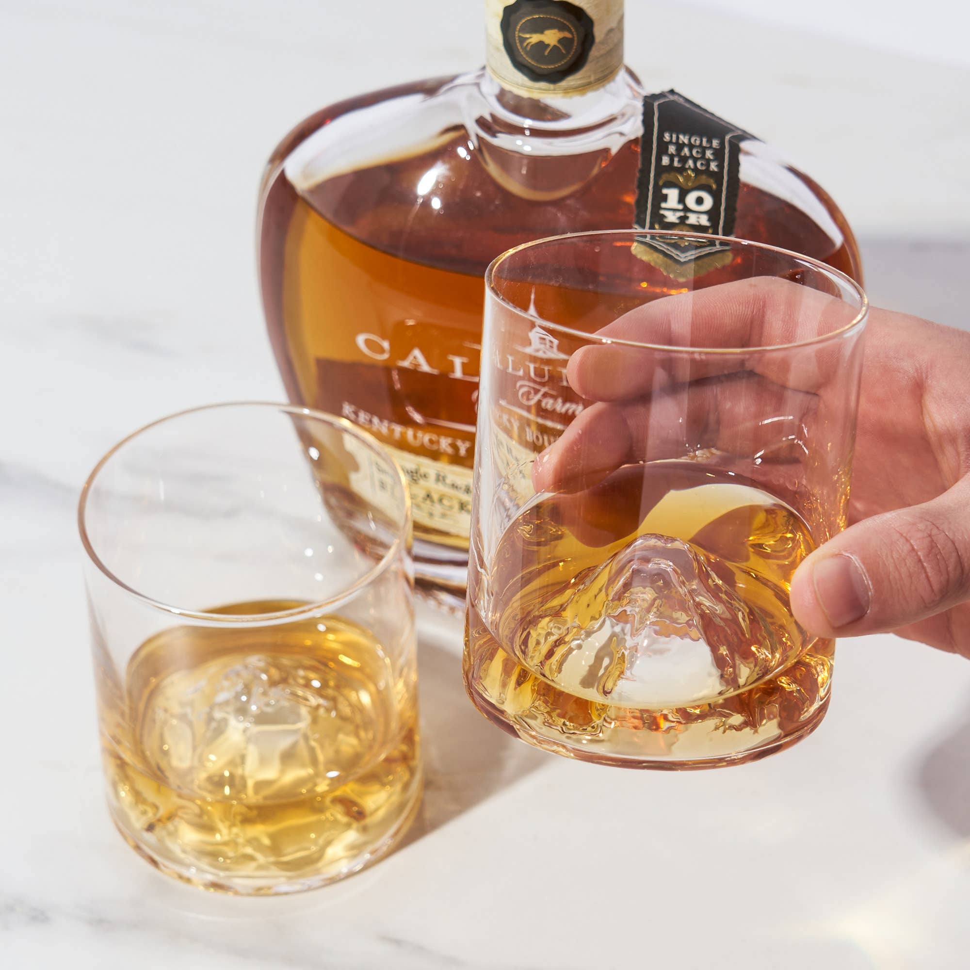 Viski - Pacific Northwest Mountain Themed Crystal Tumblers Set of 2