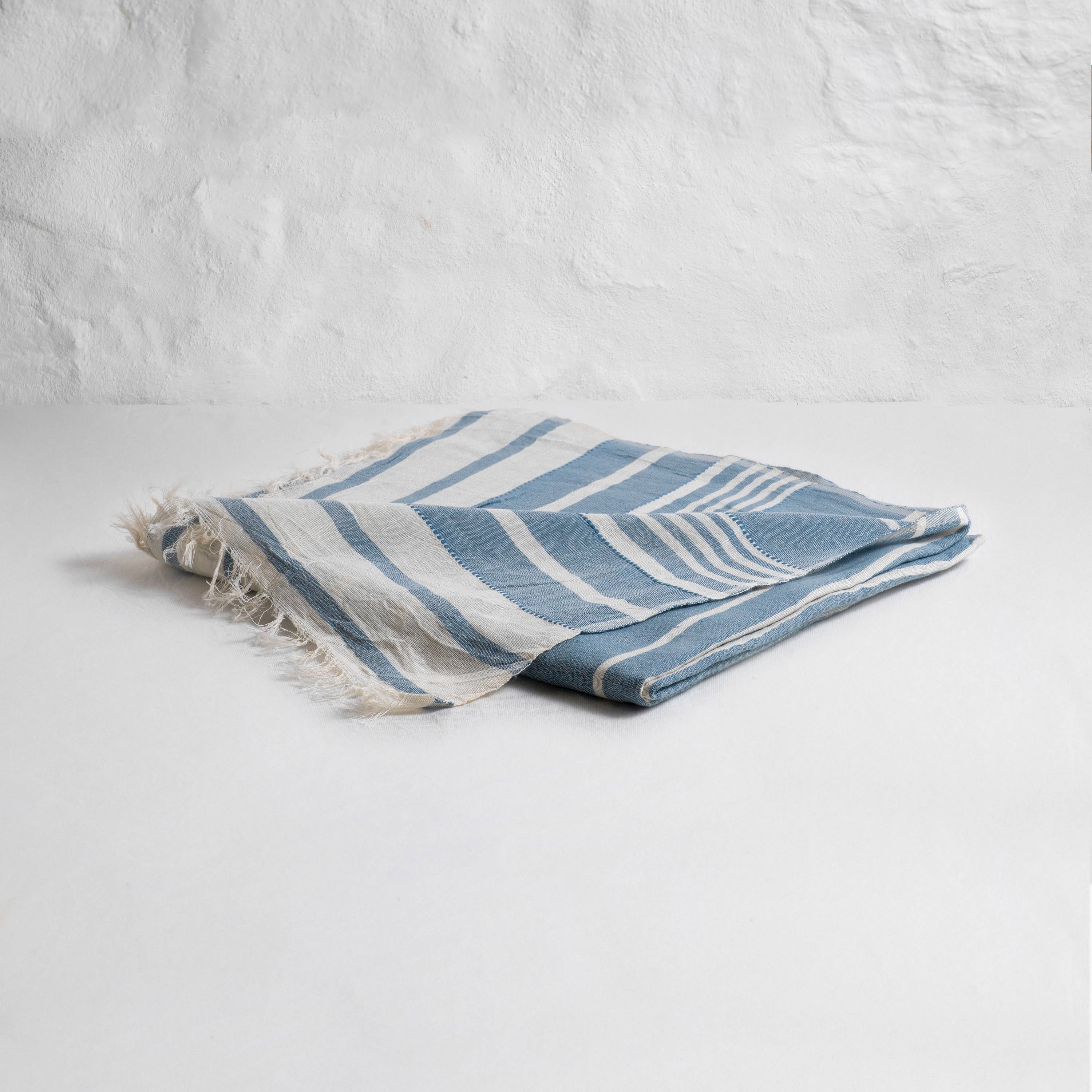 loom.ist - Helen Turkish Beach Towel: Navy