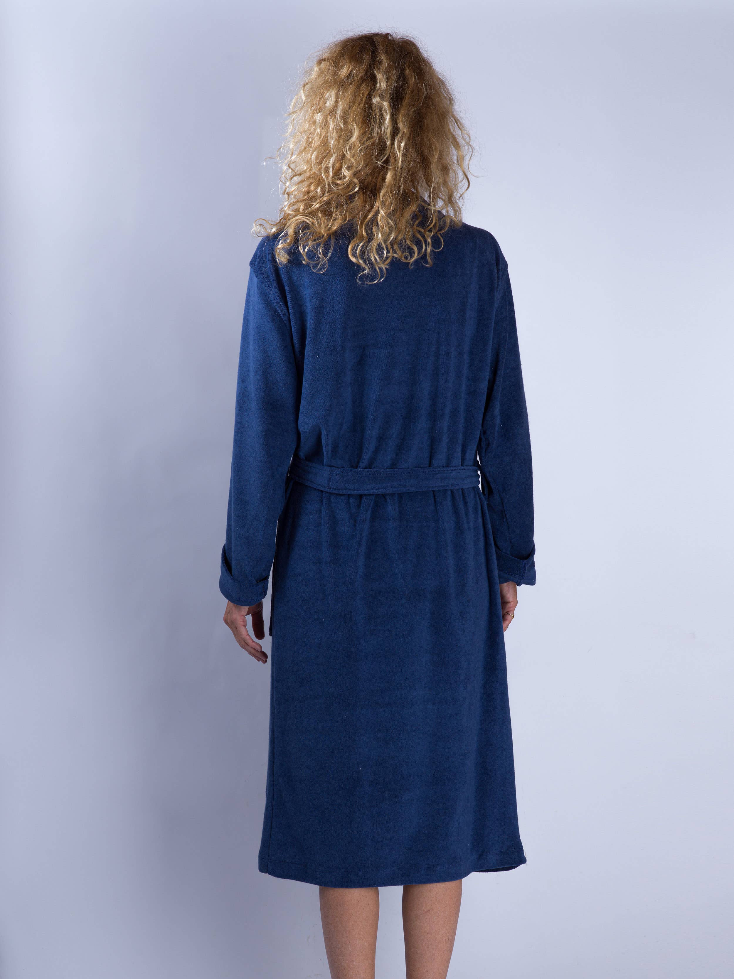 loom.ist - Cotton Towelling Robe: Black / L/XL