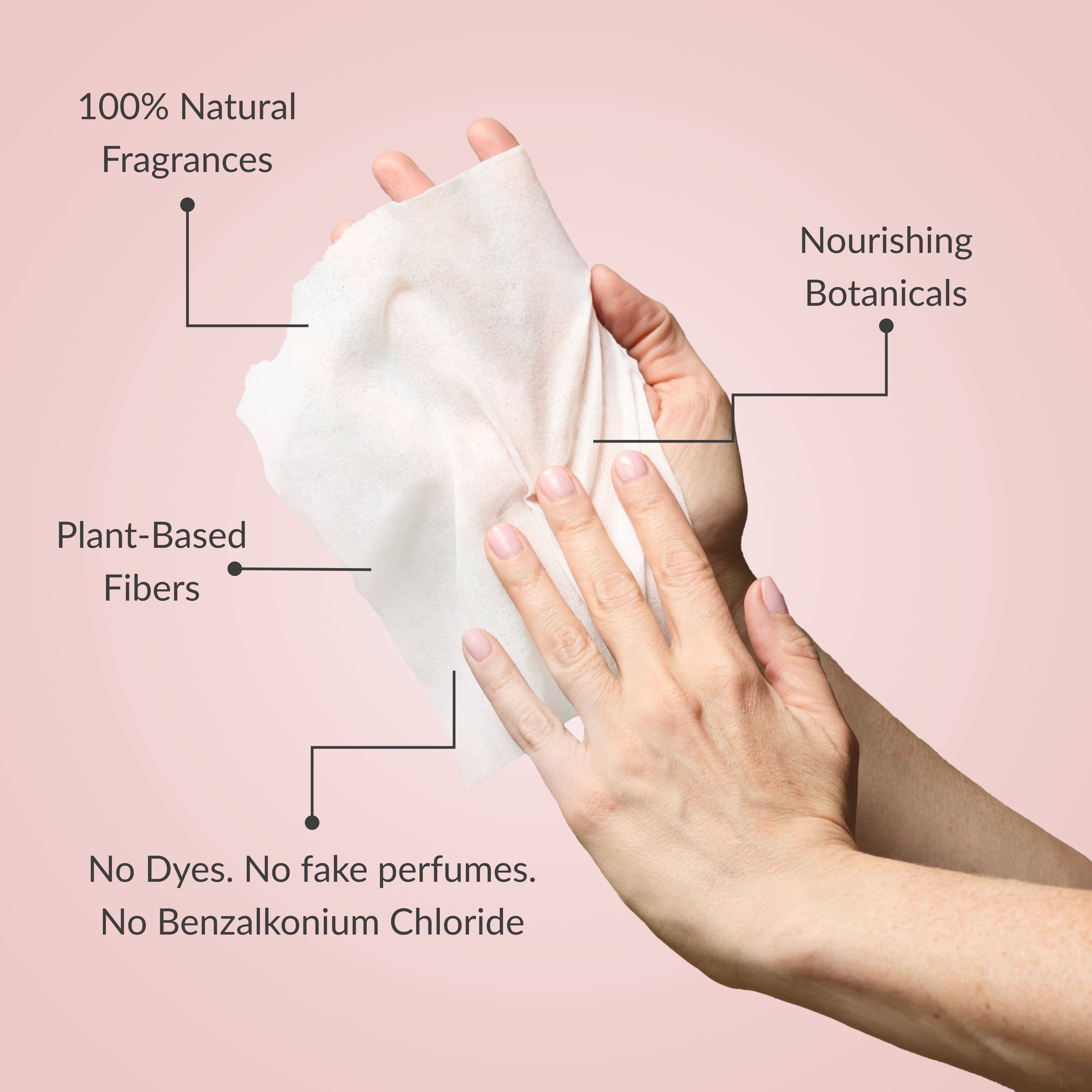 Noshinku - Lavender Nourishing & Sanitizing Travel Wipes