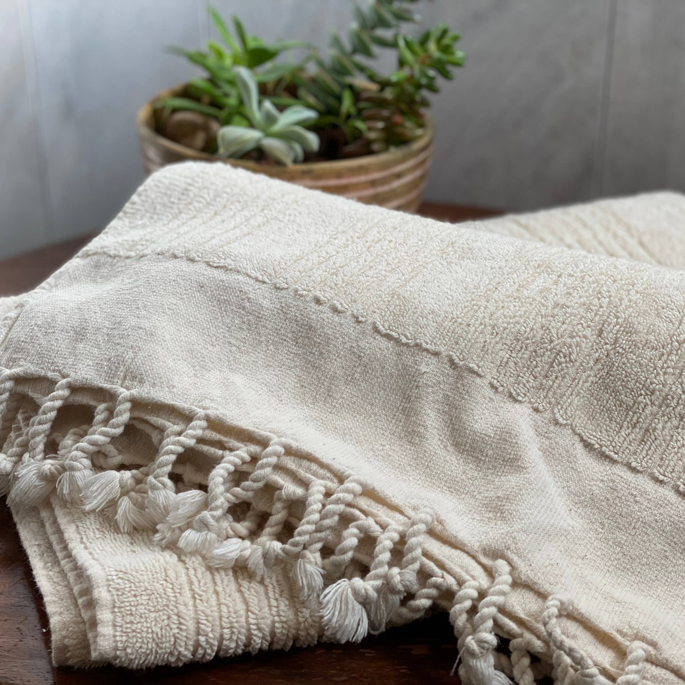 loom.ist - Ottoman Terry Hand Towel: White