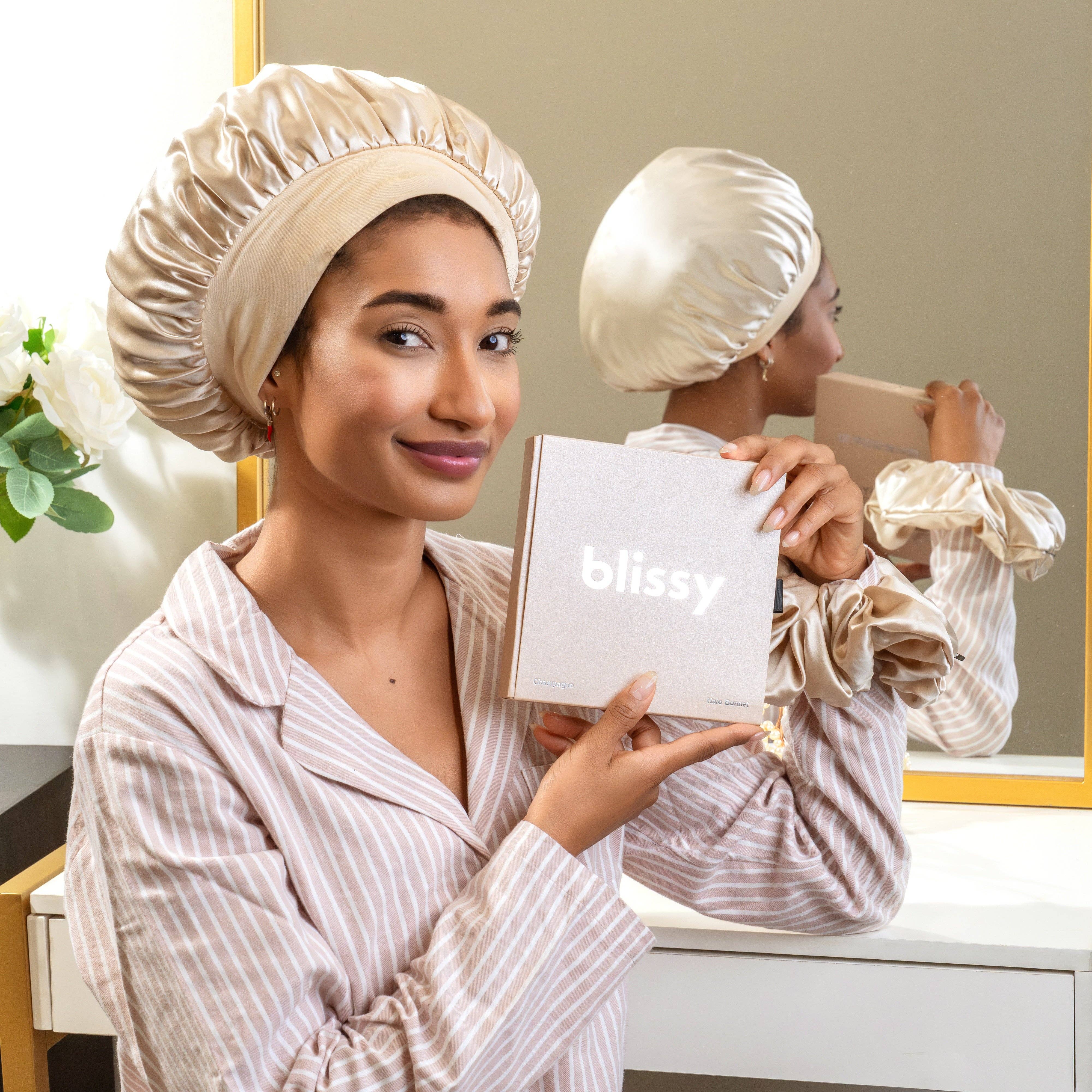 Blissy - Blissy Halo Bonnet -   Champagne