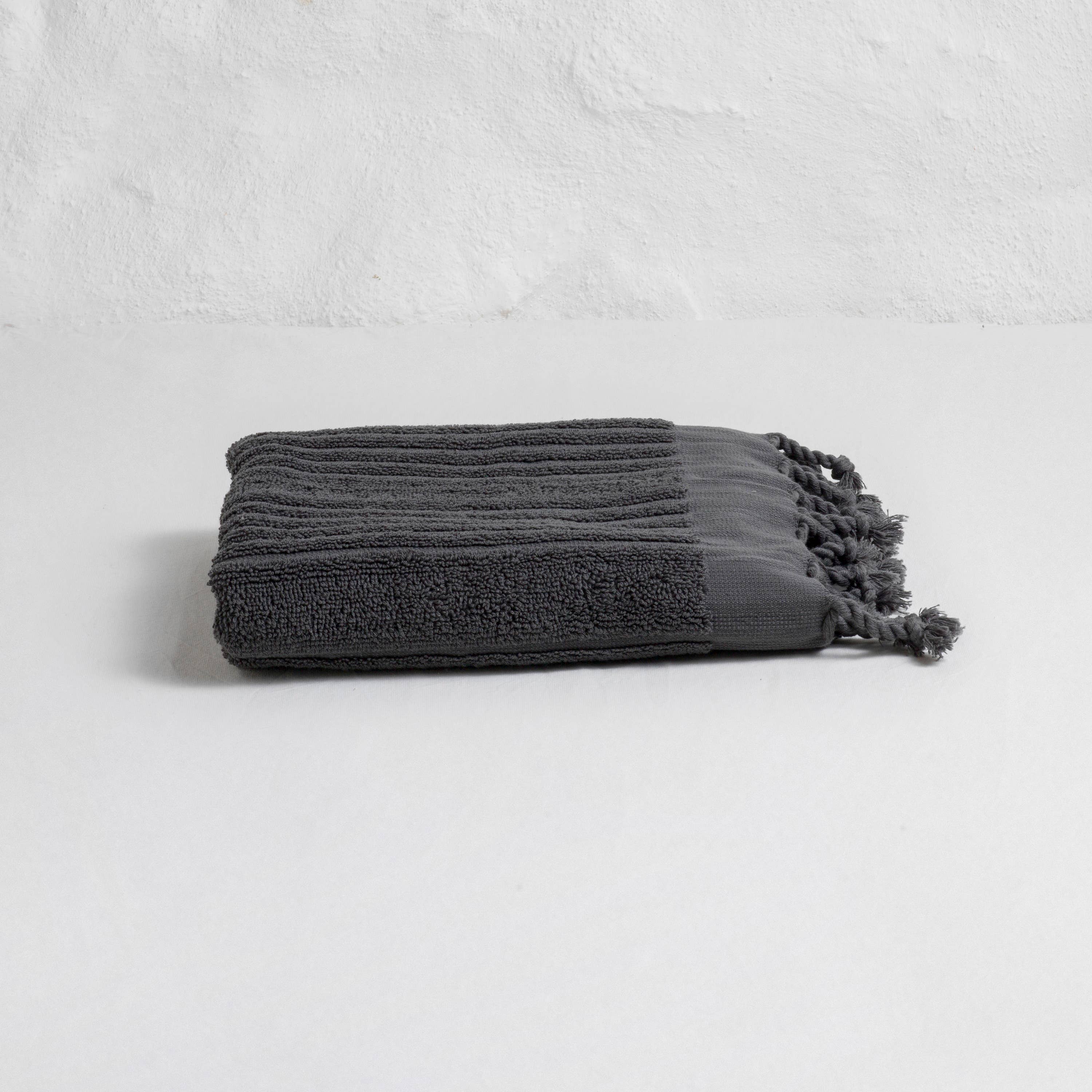 loom.ist - Ottoman Terry Hand Towel: Dark Grey – Mad Sass Soap Co