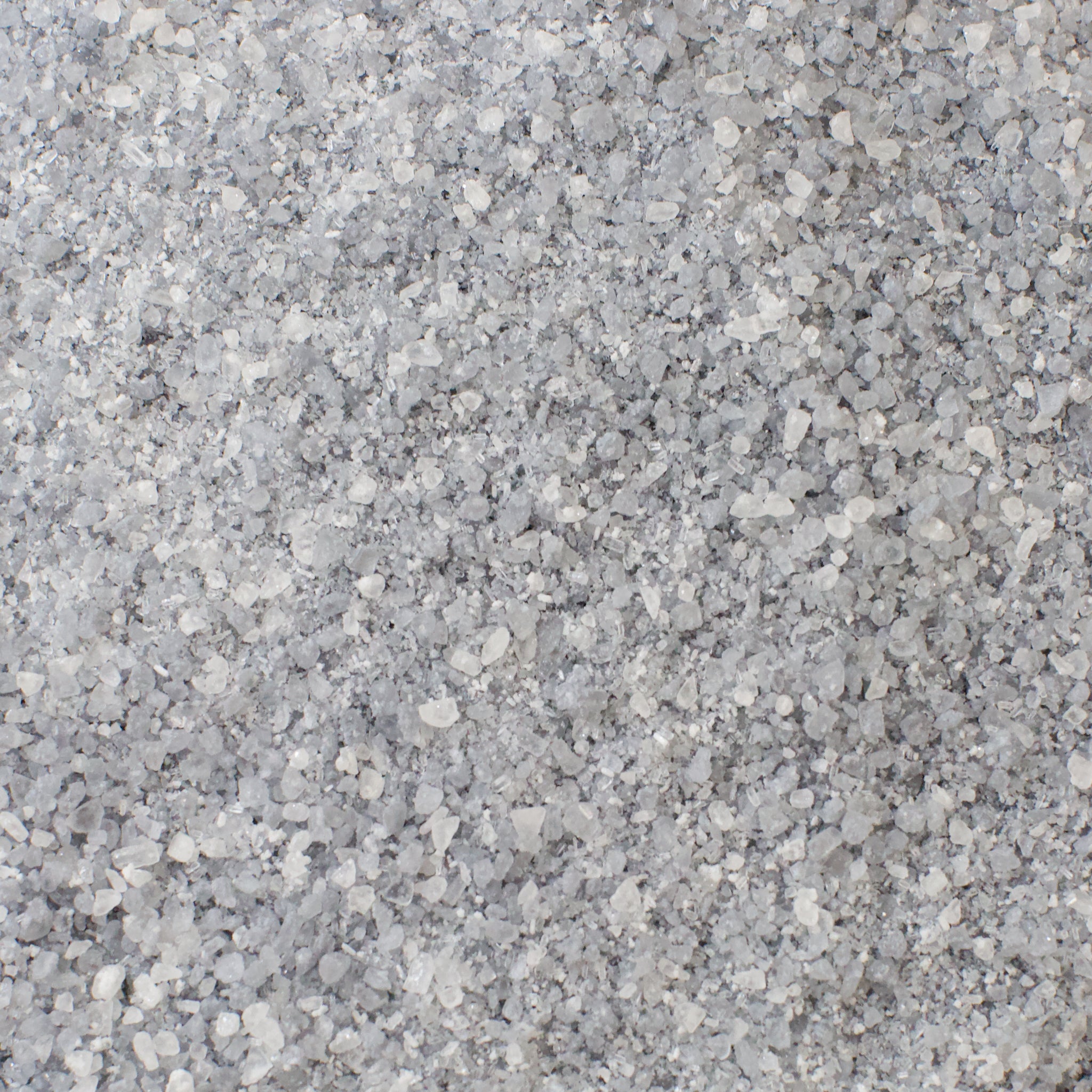 Close up of grey and white salts.