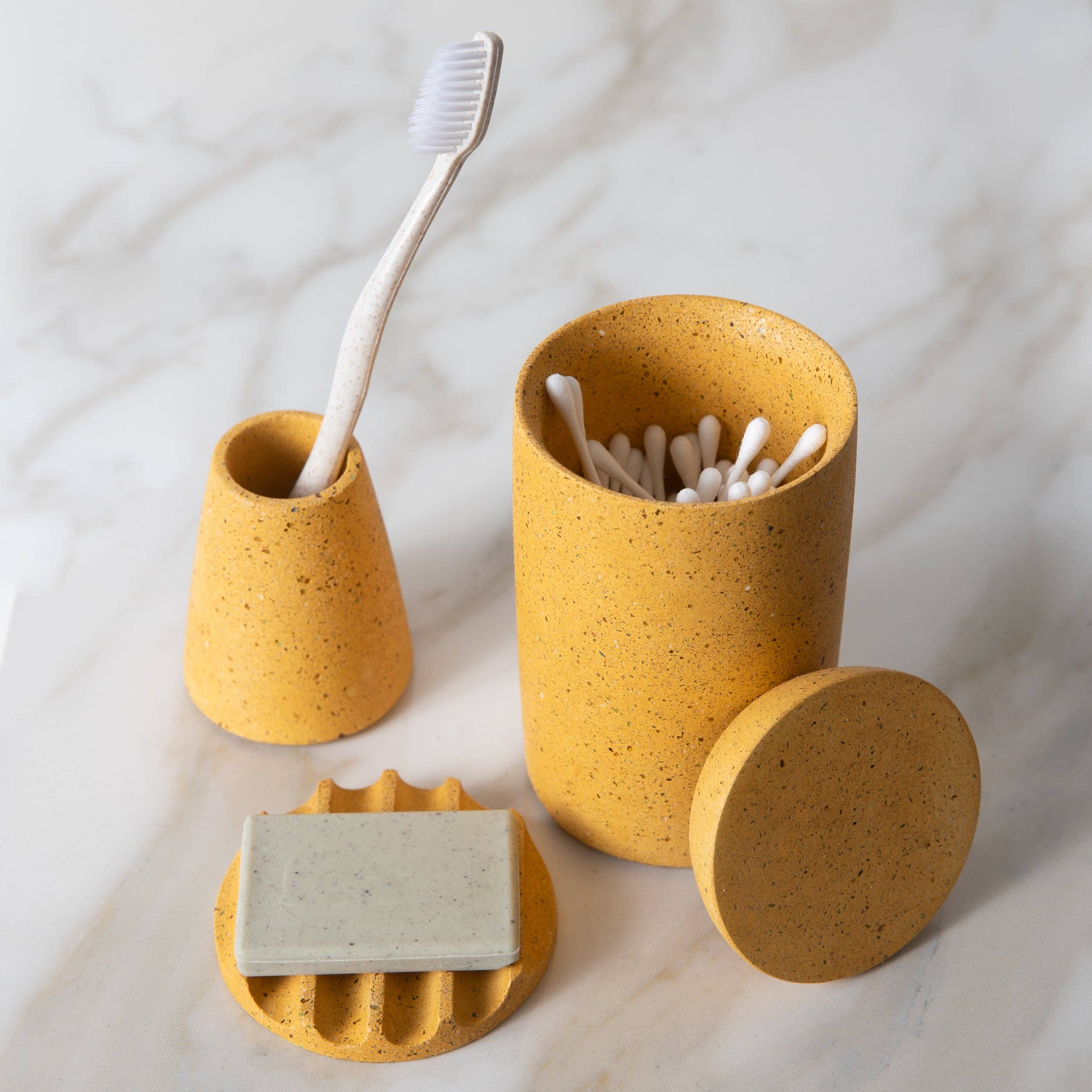 pretti.cool - Mini Soap Dishes: Marigold Terrazzo