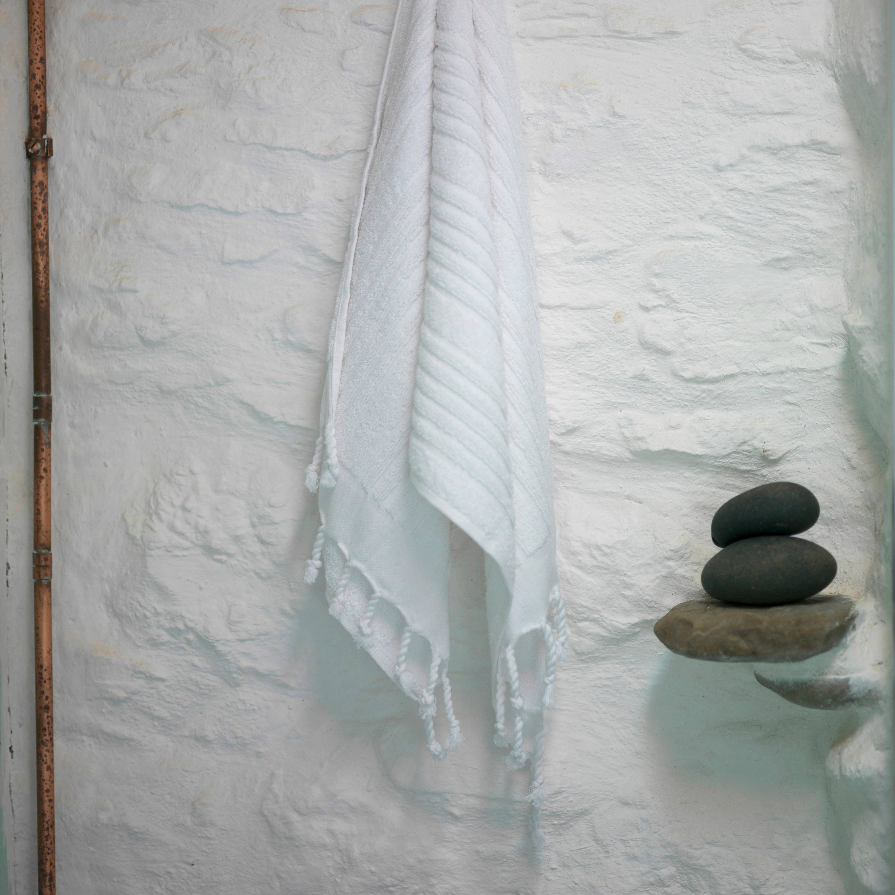 loom.ist - Ottoman Terry Hand Towel: White