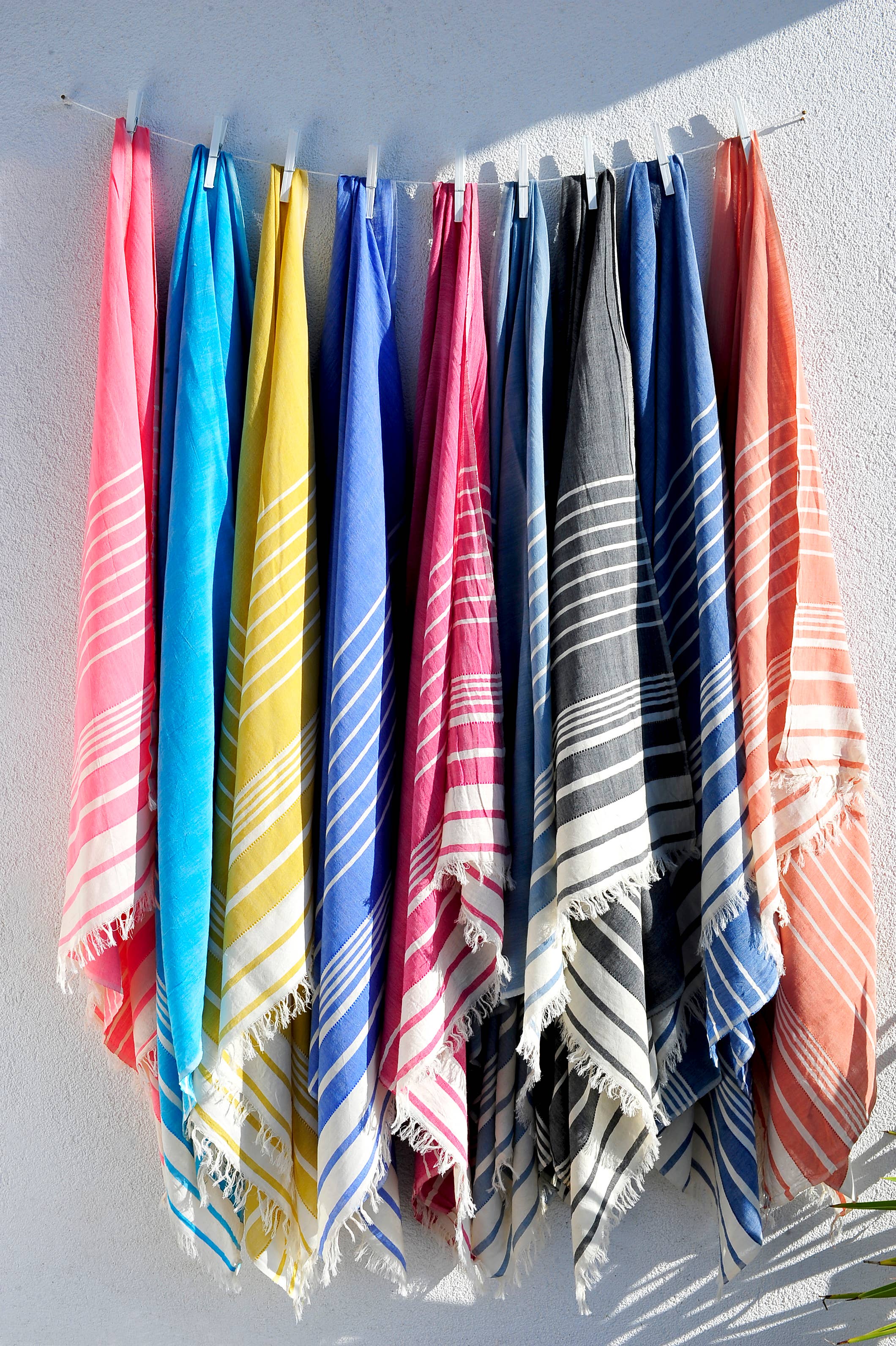 loom.ist - Helen Turkish Beach Towel: Turquoise