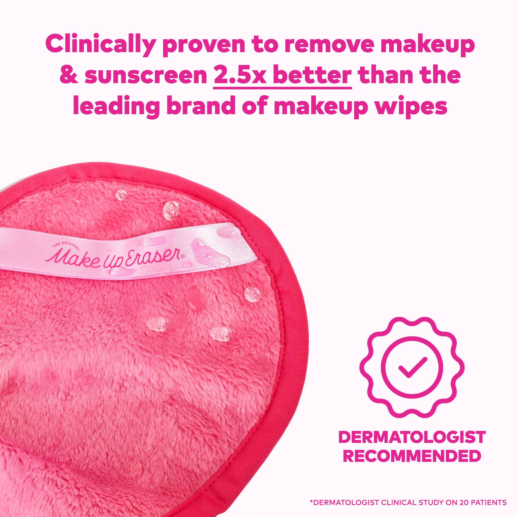 The Original MakeUp Eraser - Mini MakeUp Eraser PRO - Pink