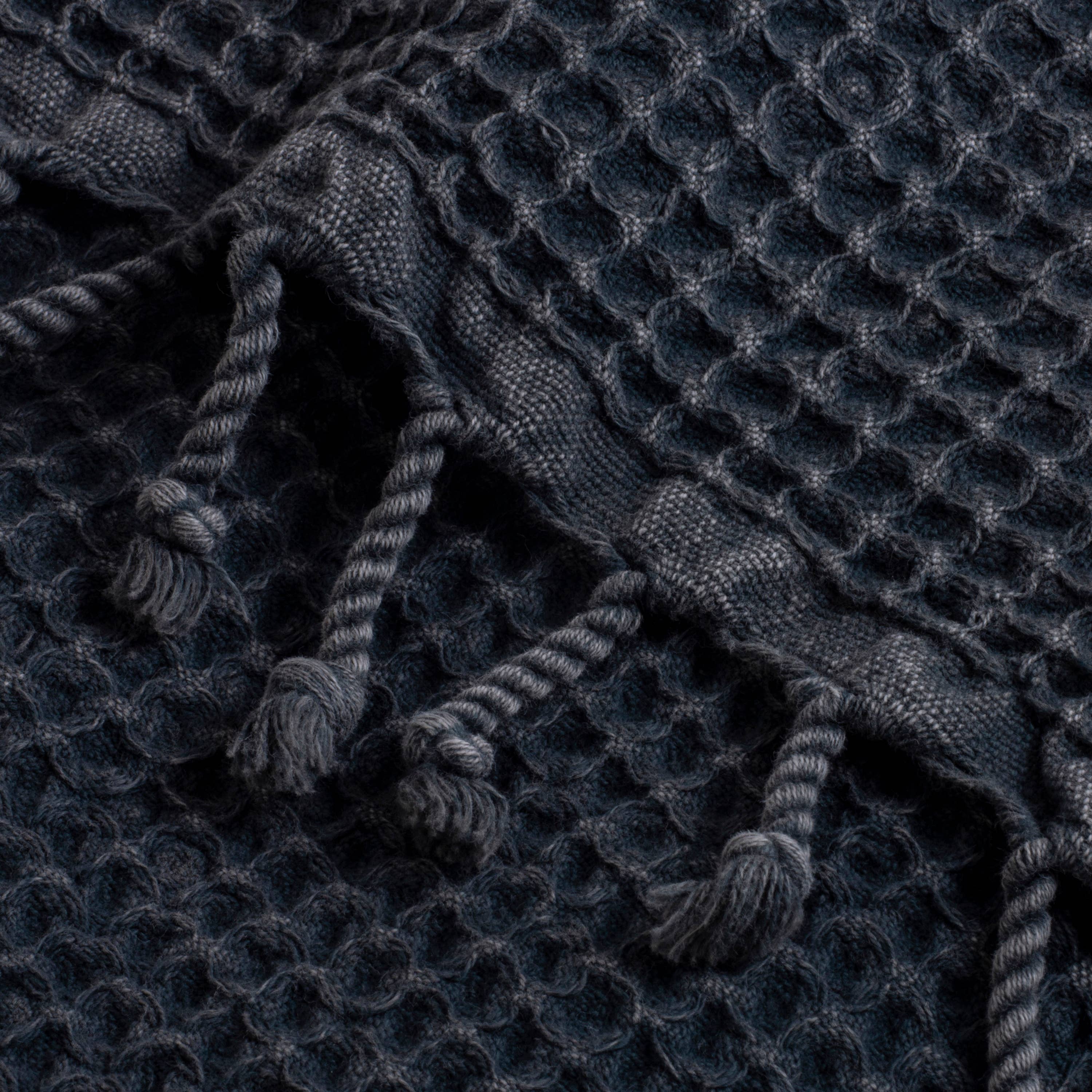 loom.ist - Waffle Bath Towel: Darkgrey