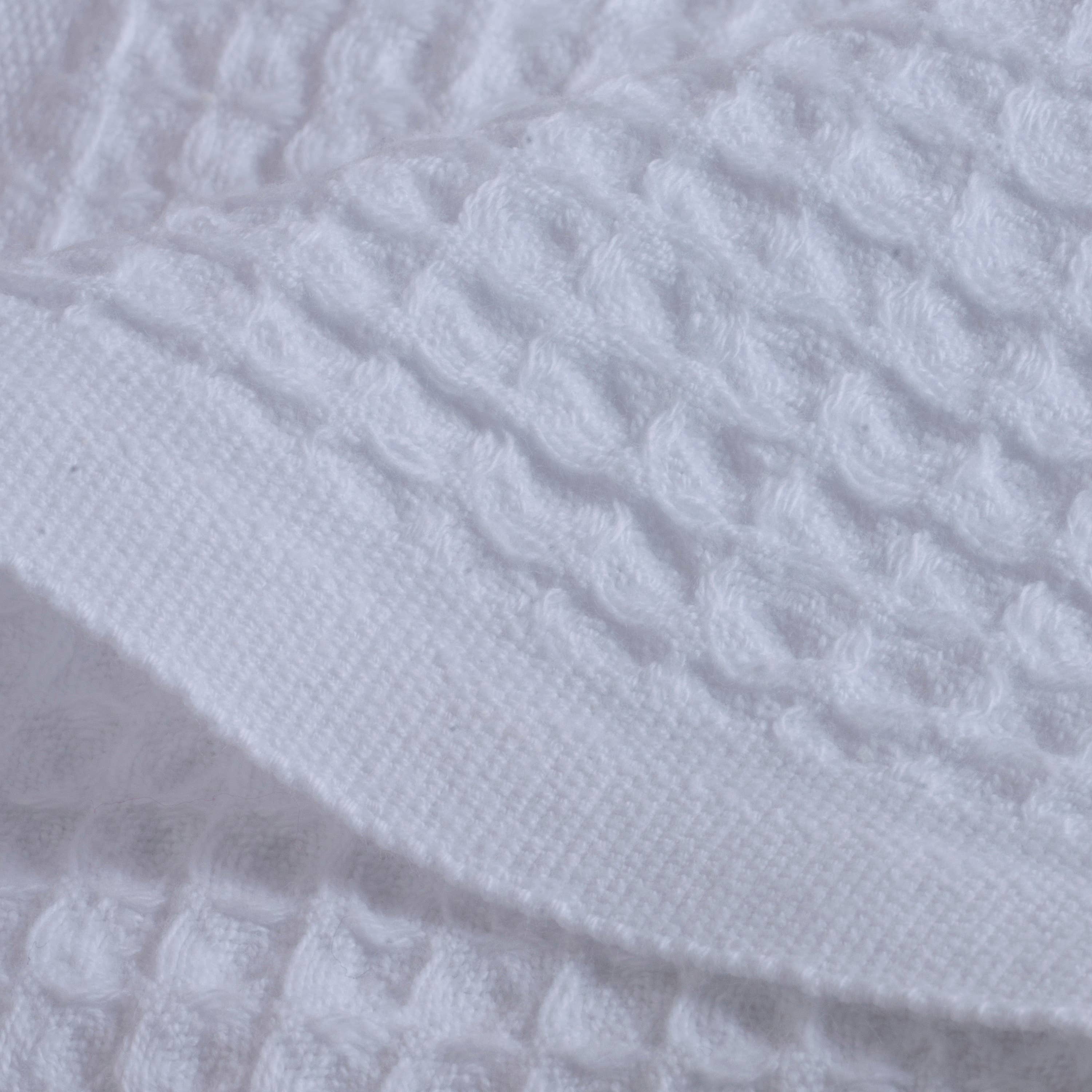 loom.ist - Waffle Bath Towel: White