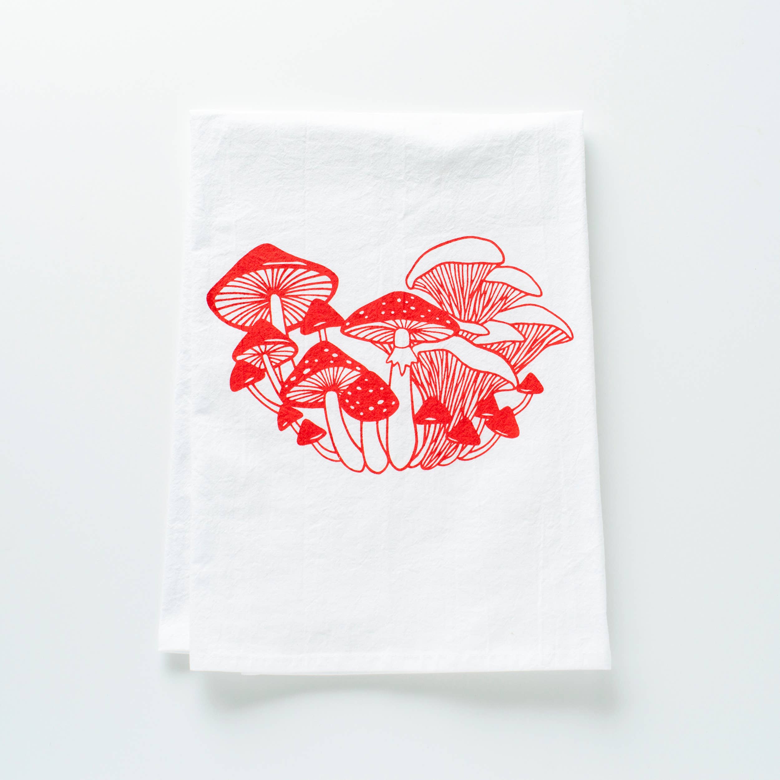 Bird Mafia - Mushrooms Flour Sack Towel: Mushroom