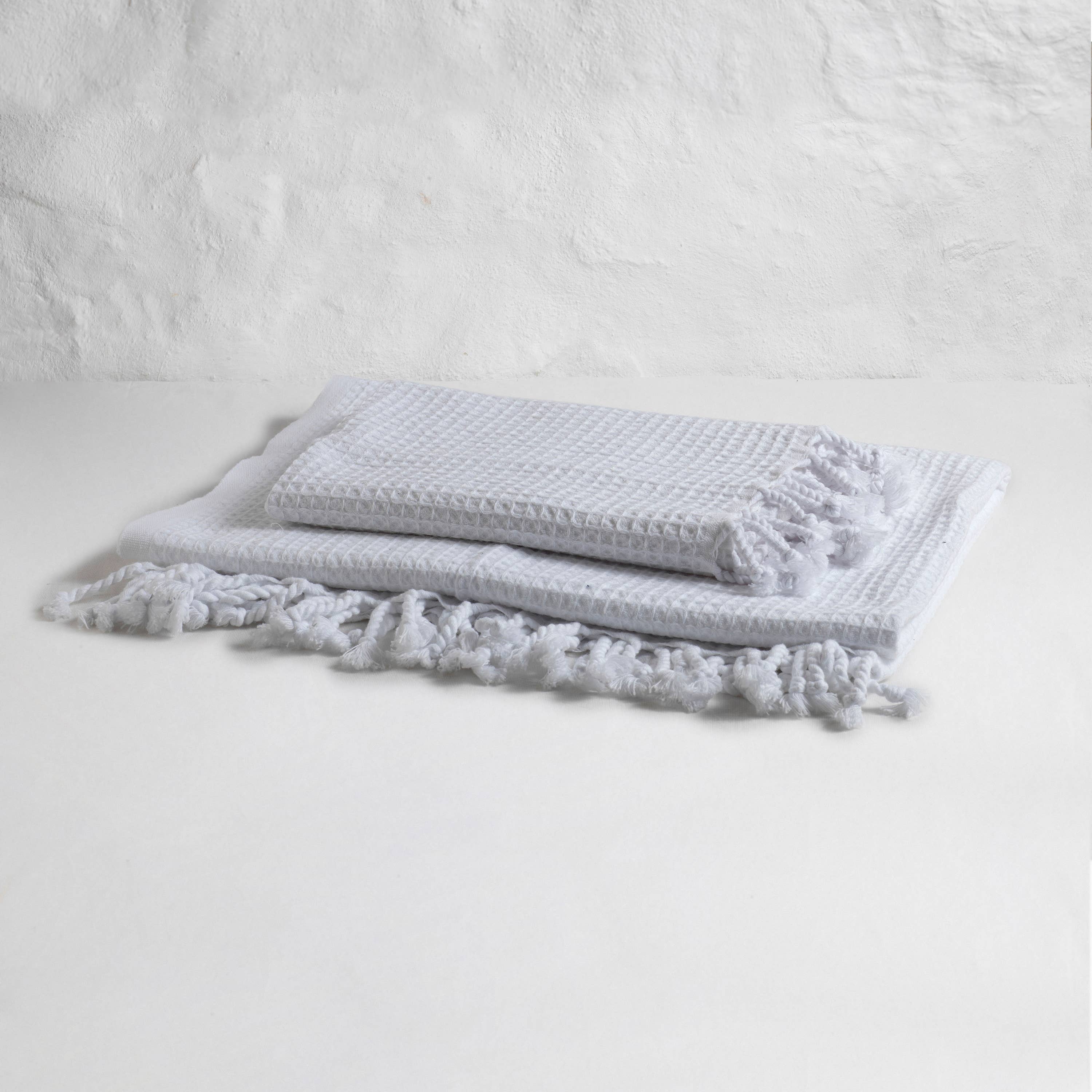 loom.ist - Waffle Bath Towel: Lightgrey