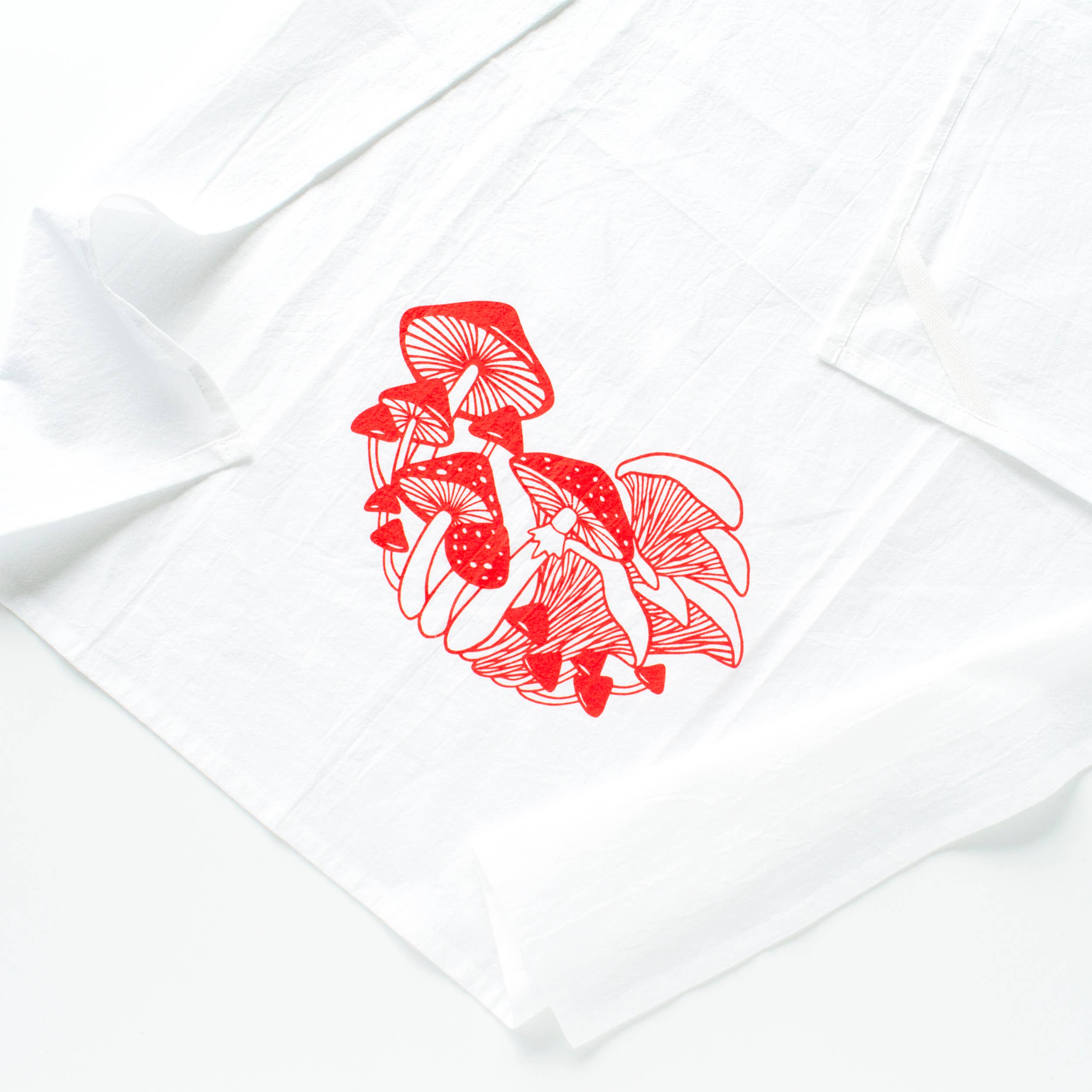 Bird Mafia - Mushrooms Flour Sack Towel: Mushroom