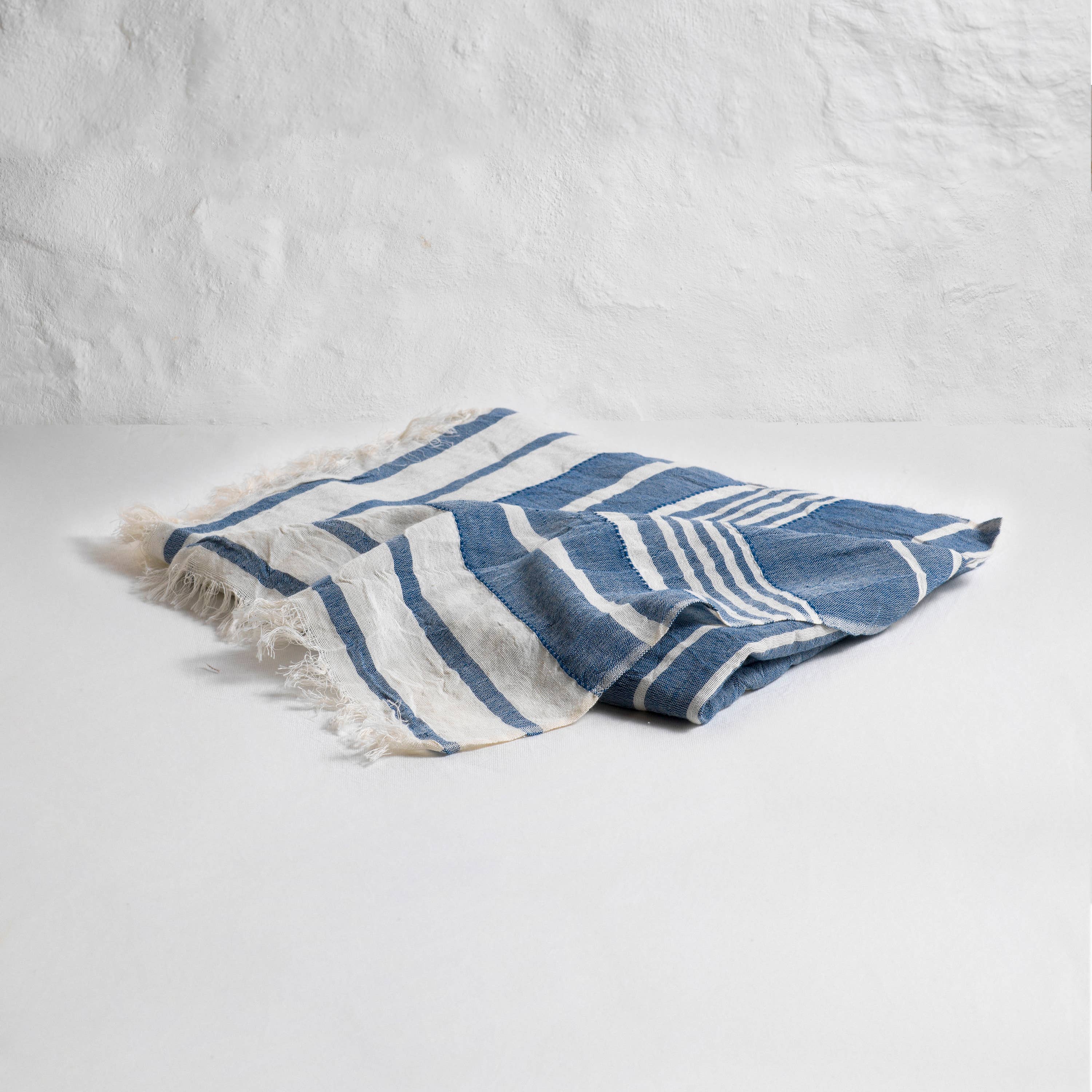 loom.ist - Helen Turkish Beach Towel: Navy