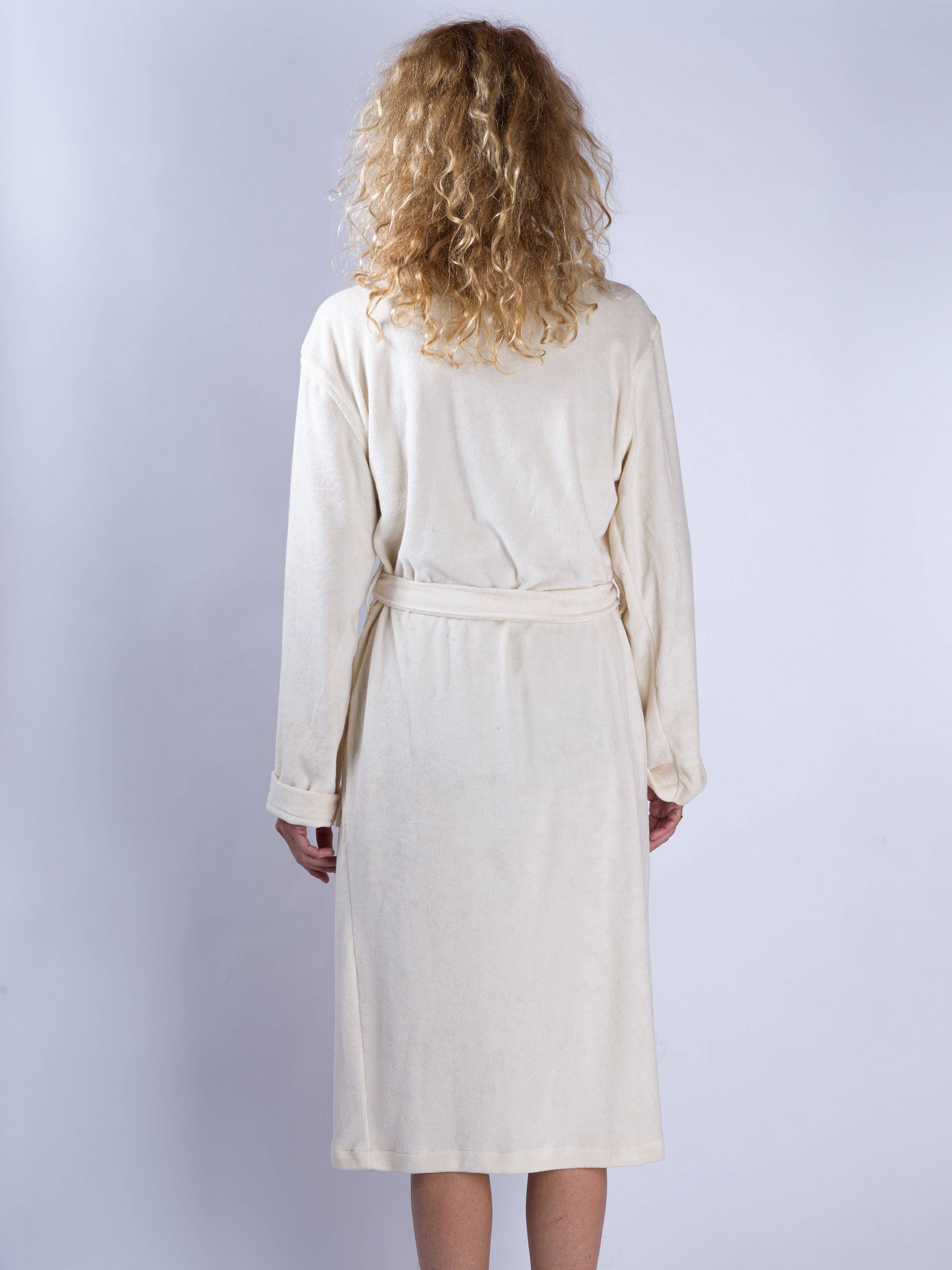 loom.ist - Cotton Towelling Robe: Black / L/XL