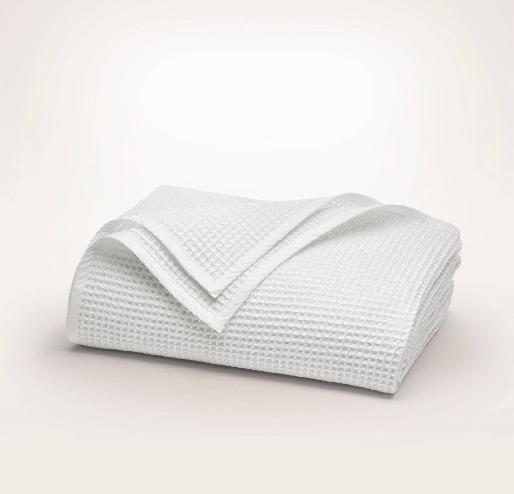 Boll & Branch - Waffle Bed Blanket - White (Pre-Order)