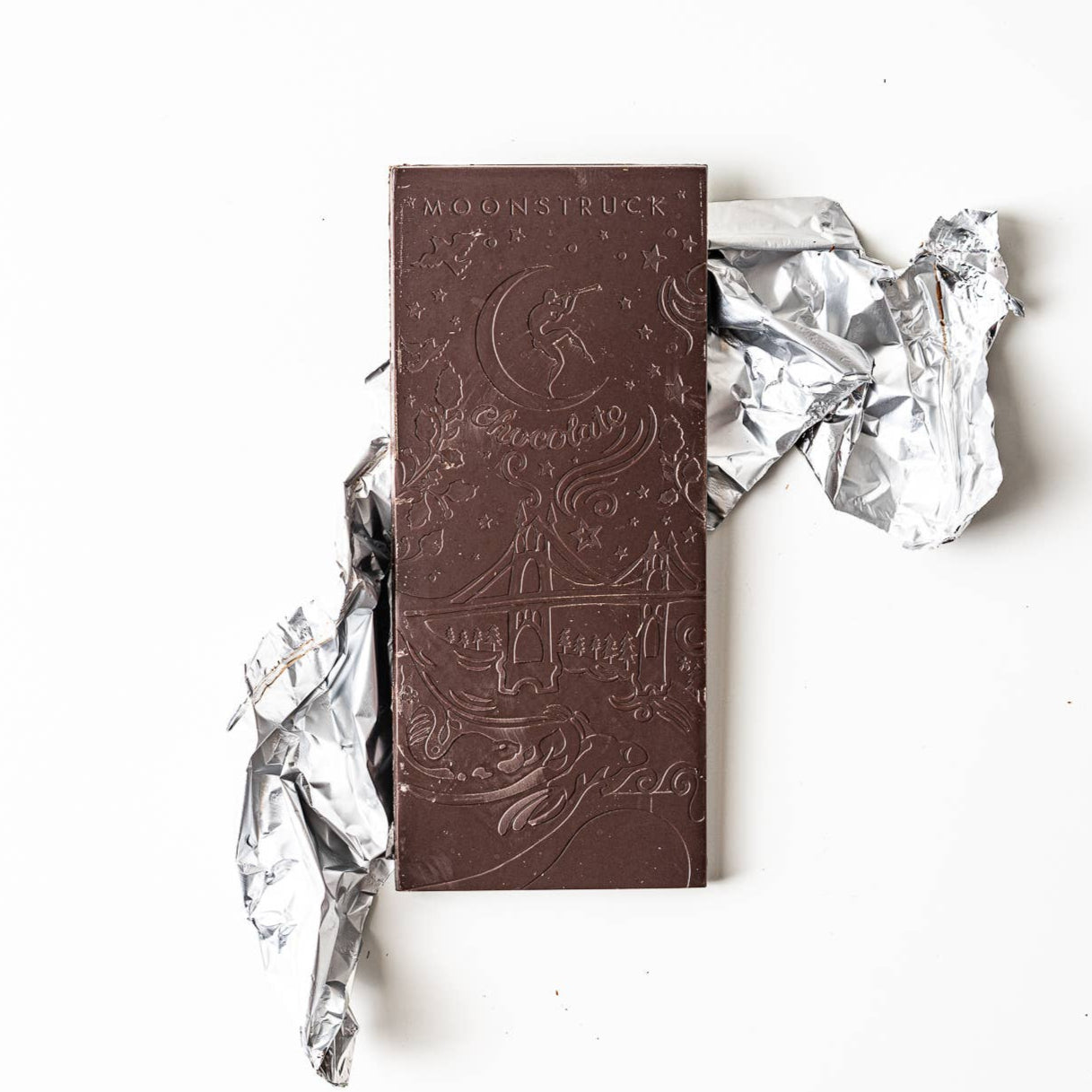 Moonstruck Chocolate Co - Salty Dark Sea Salt Almond Bar