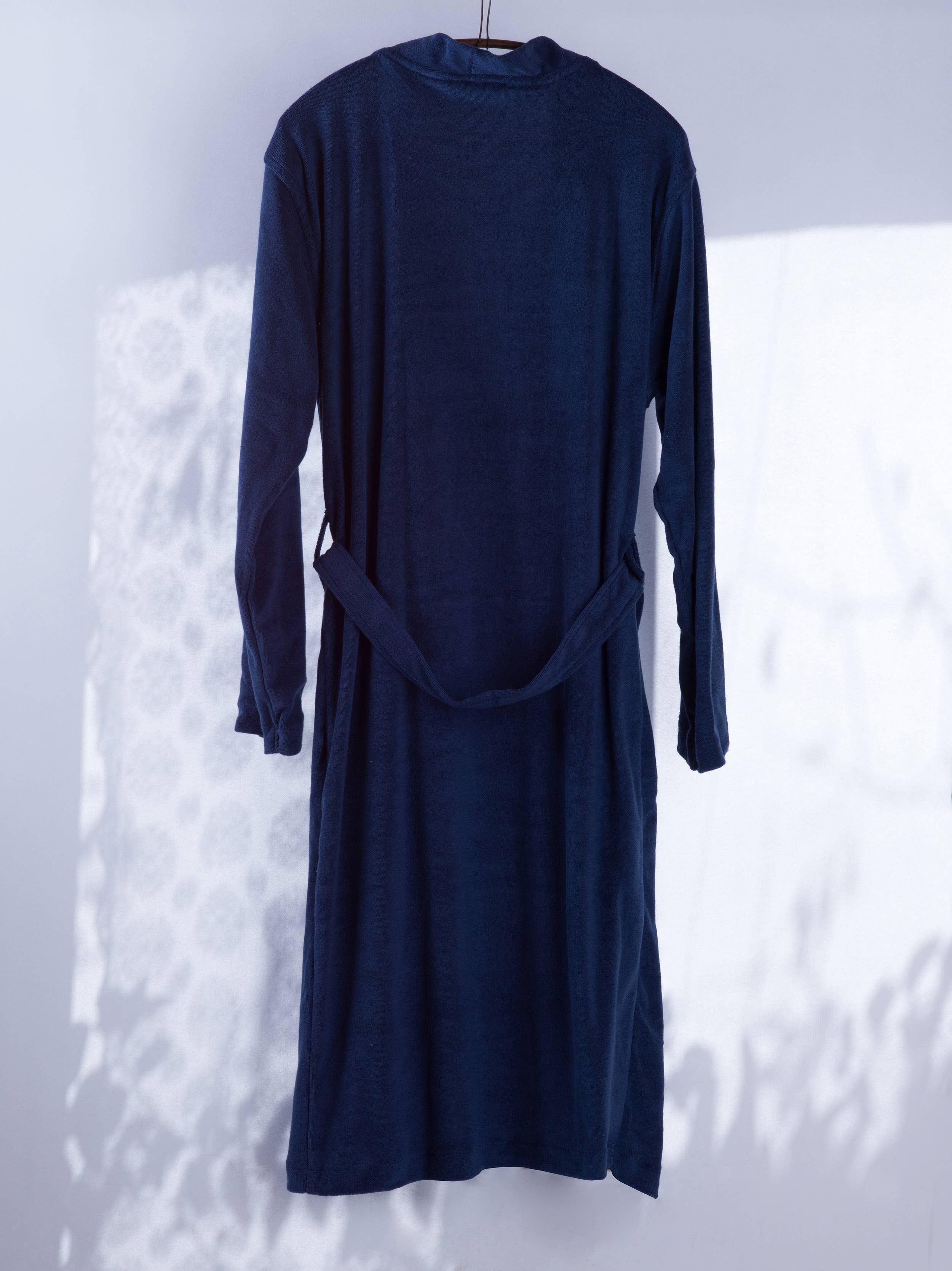 loom.ist - Cotton Towelling Robe: Black / S/M